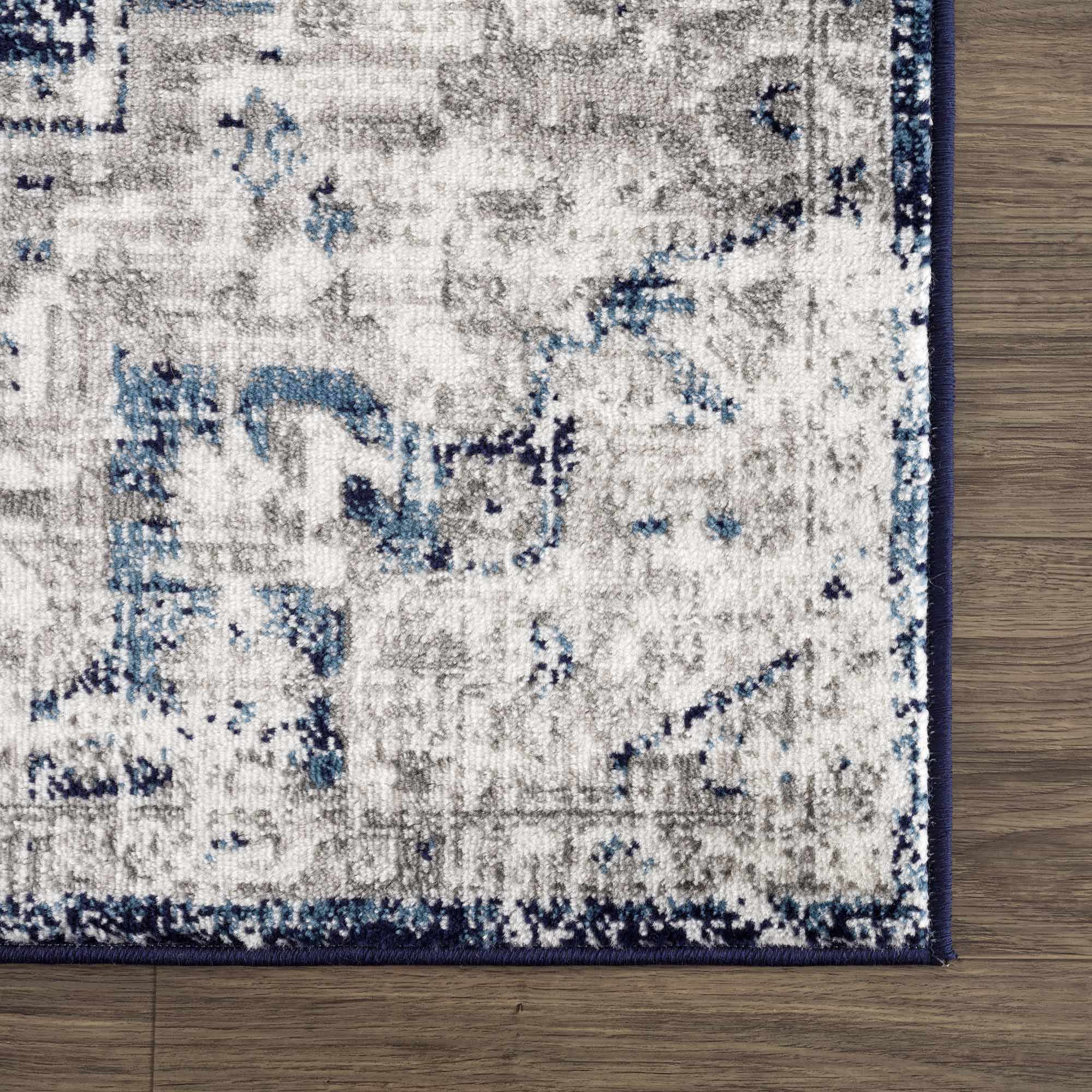 Buenaventura Navy Area Rug - Decor Addict, LLC