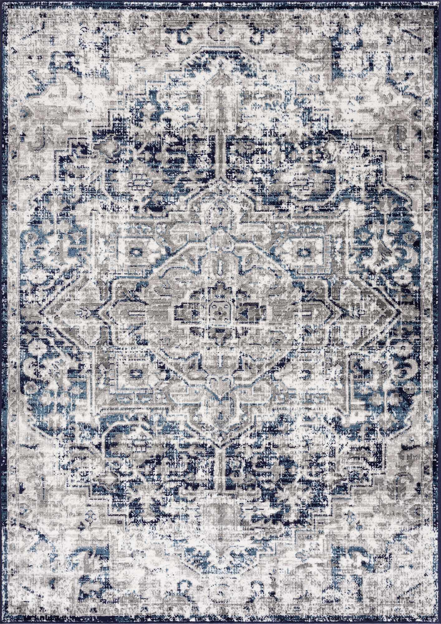 Buenaventura Navy Area Rug - Decor Addict, LLC