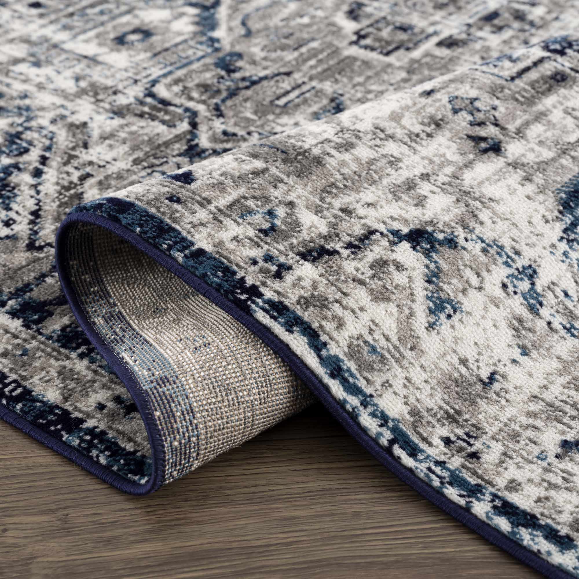 Buenaventura Navy Area Rug - Decor Addict, LLC