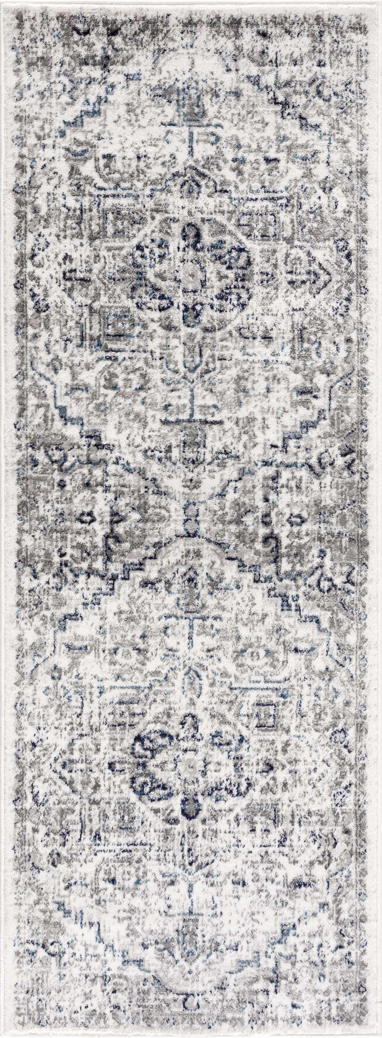 Buenaventura Cream & Navy Area Rug - Decor Addict, LLC