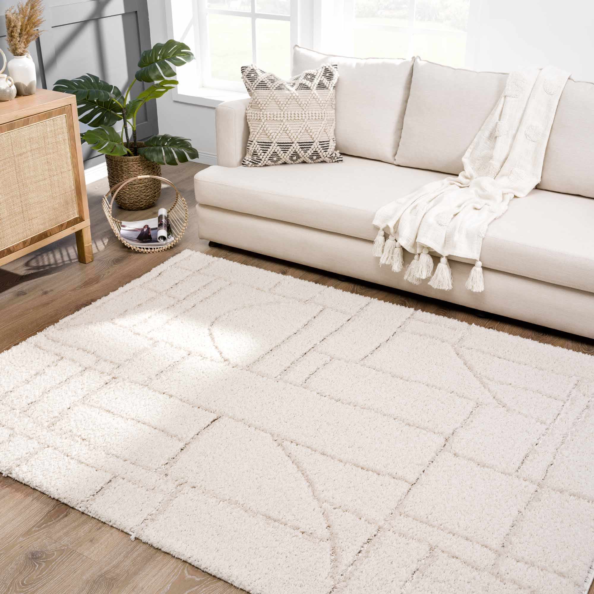 Andia Cream Area Rug - Decor Addict, LLC