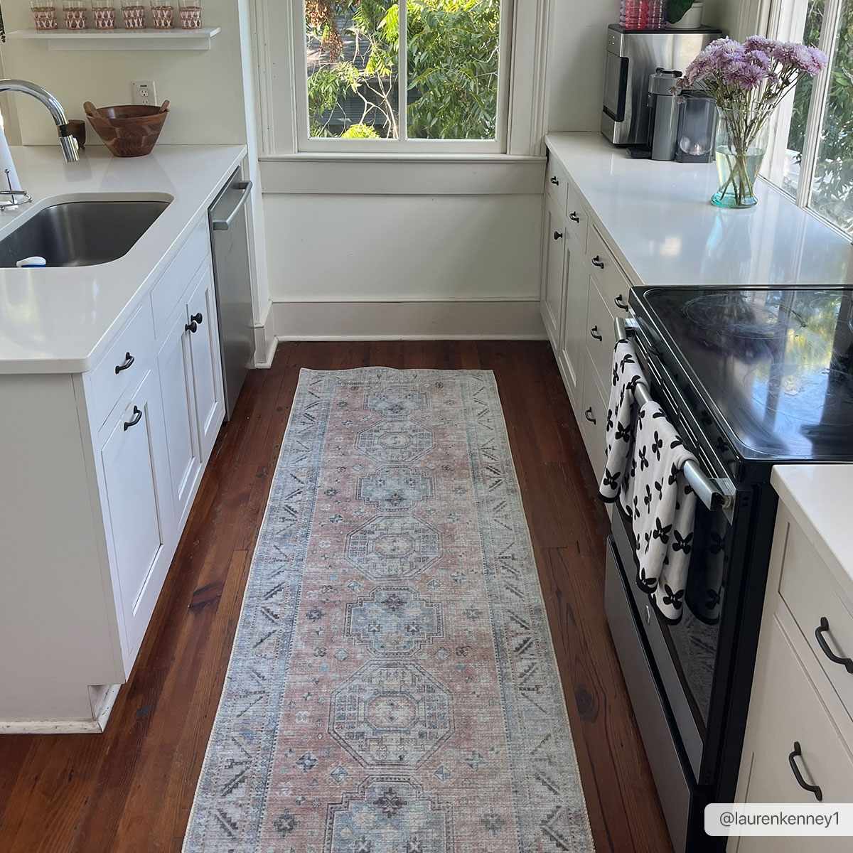 Morcott Peach Washable Area Rug - Decor Addict, LLC