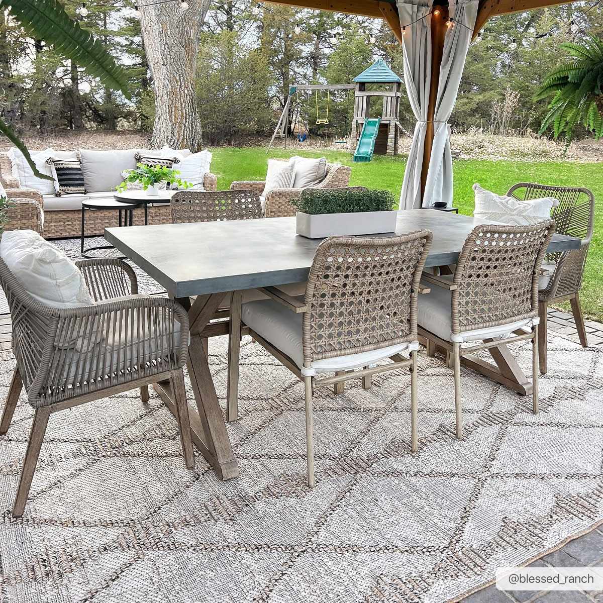 Nyla Bone & Tan Area Rug - Decor Addict, LLC