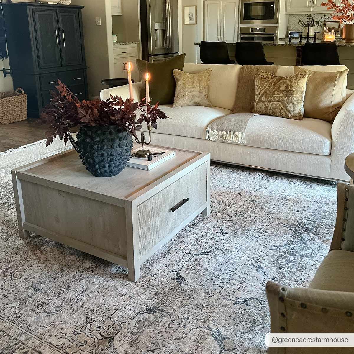 Olive Holi-2304 Washable Area Rug - Decor Addict, LLC