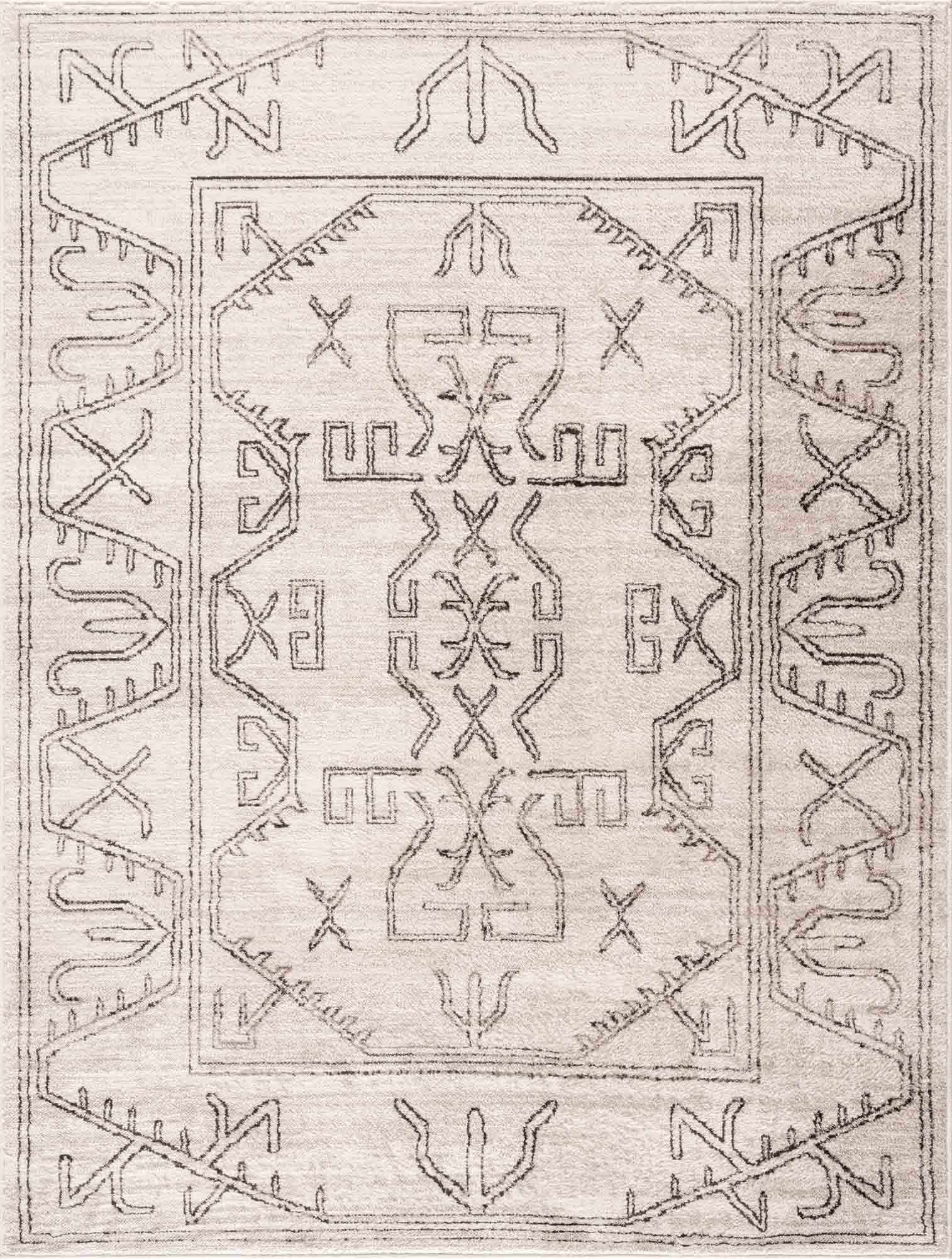 Divya Cream & Charcoal Area Rug - Decor Addict, LLC