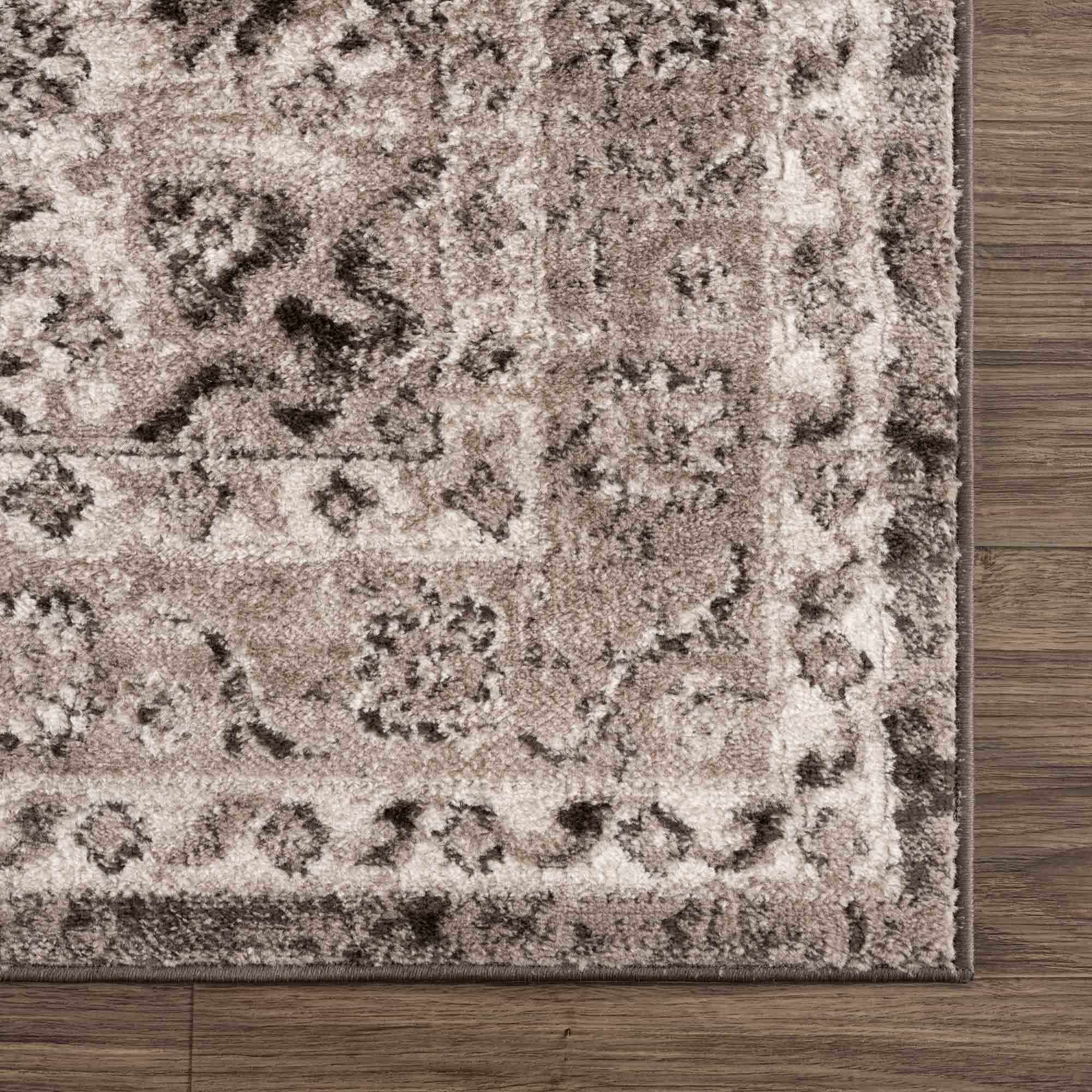 Albie Charcoal & Beige Area Rug - Decor Addict, LLC