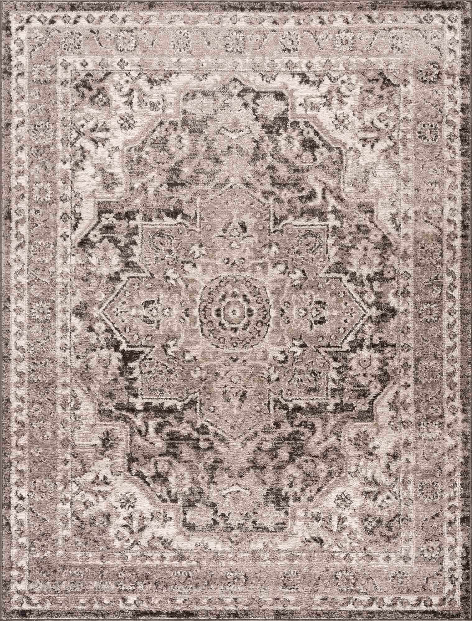 Albie Charcoal & Beige Area Rug - Decor Addict, LLC