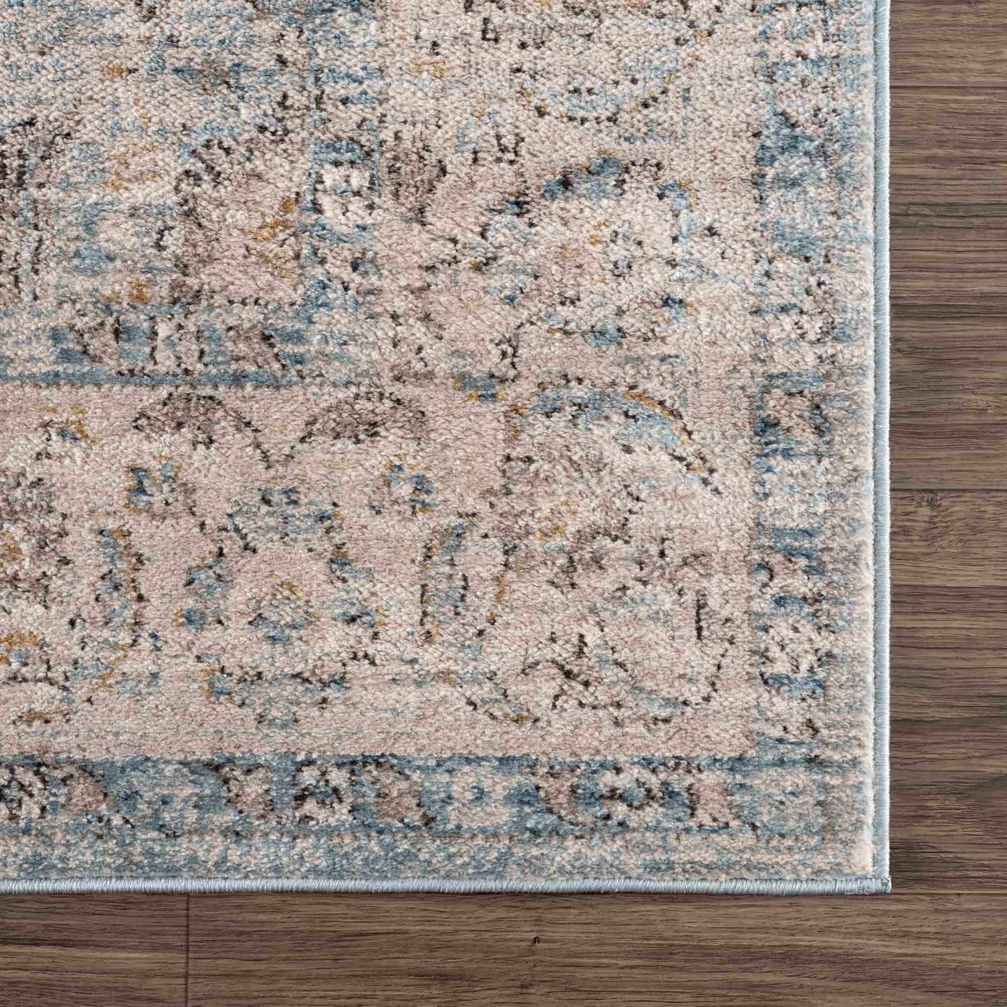 Anana Silver Blue & Beige Area Rug - Decor Addict, LLC