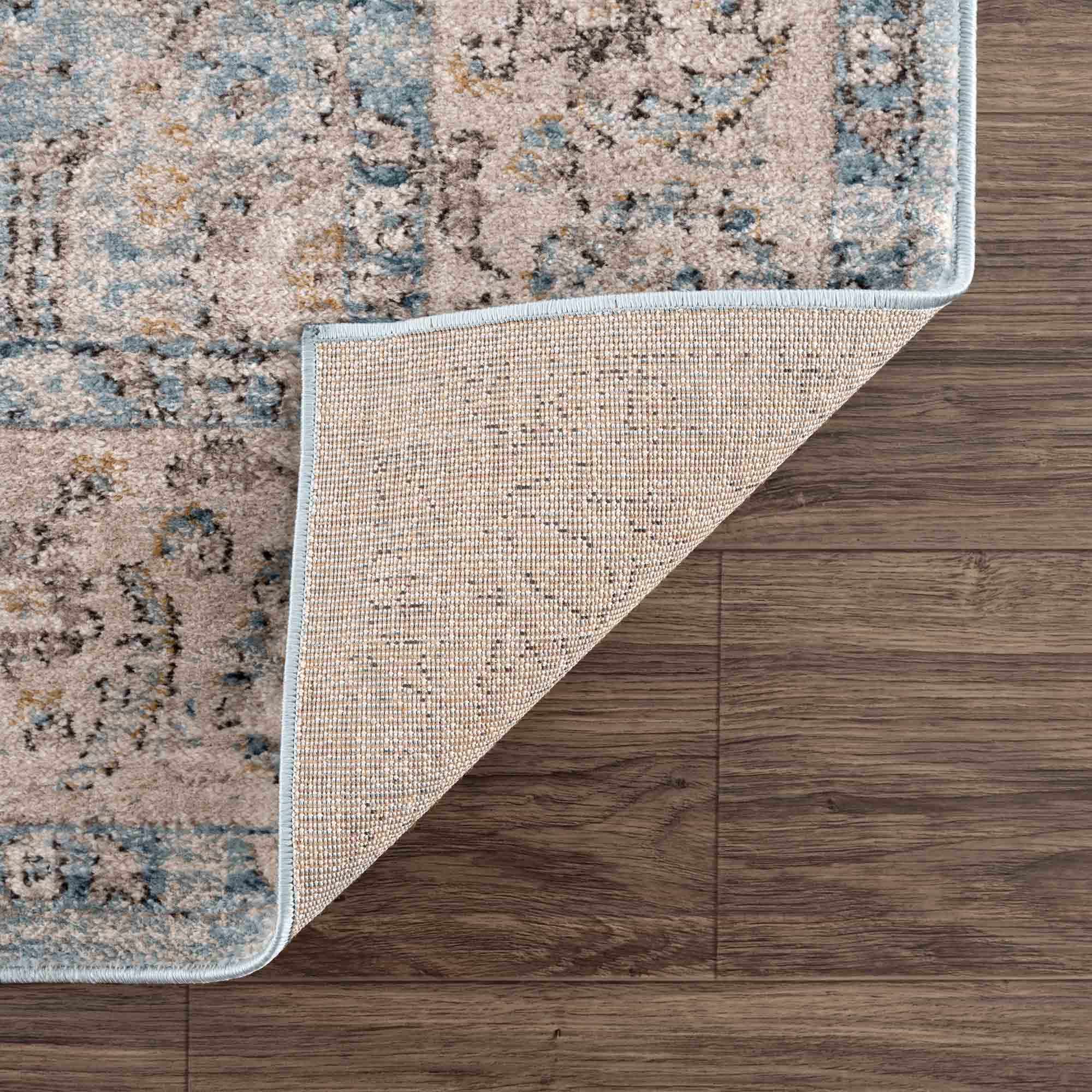 Anana Silver Blue & Beige Area Rug - Decor Addict, LLC