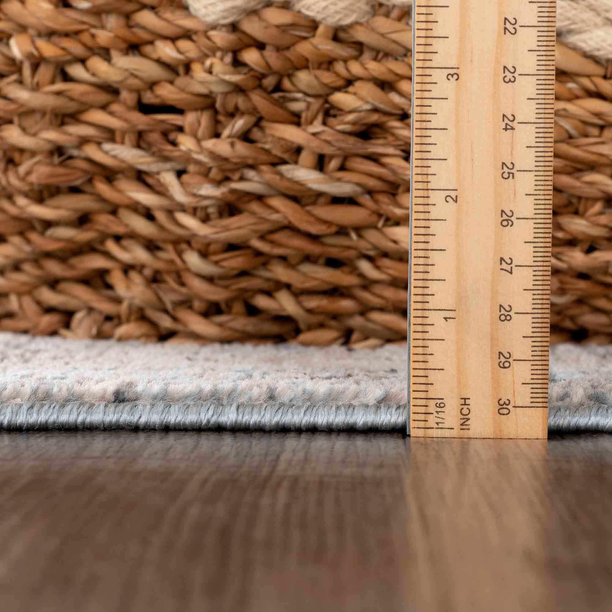 Anana Silver Blue & Beige Area Rug - Decor Addict, LLC