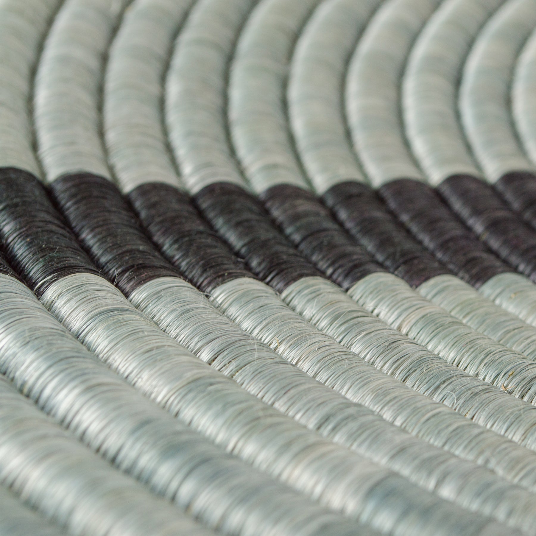 27" Extra Large Steeple Gray Modern Woven Wall Art Plate - Decor Addict, LLC