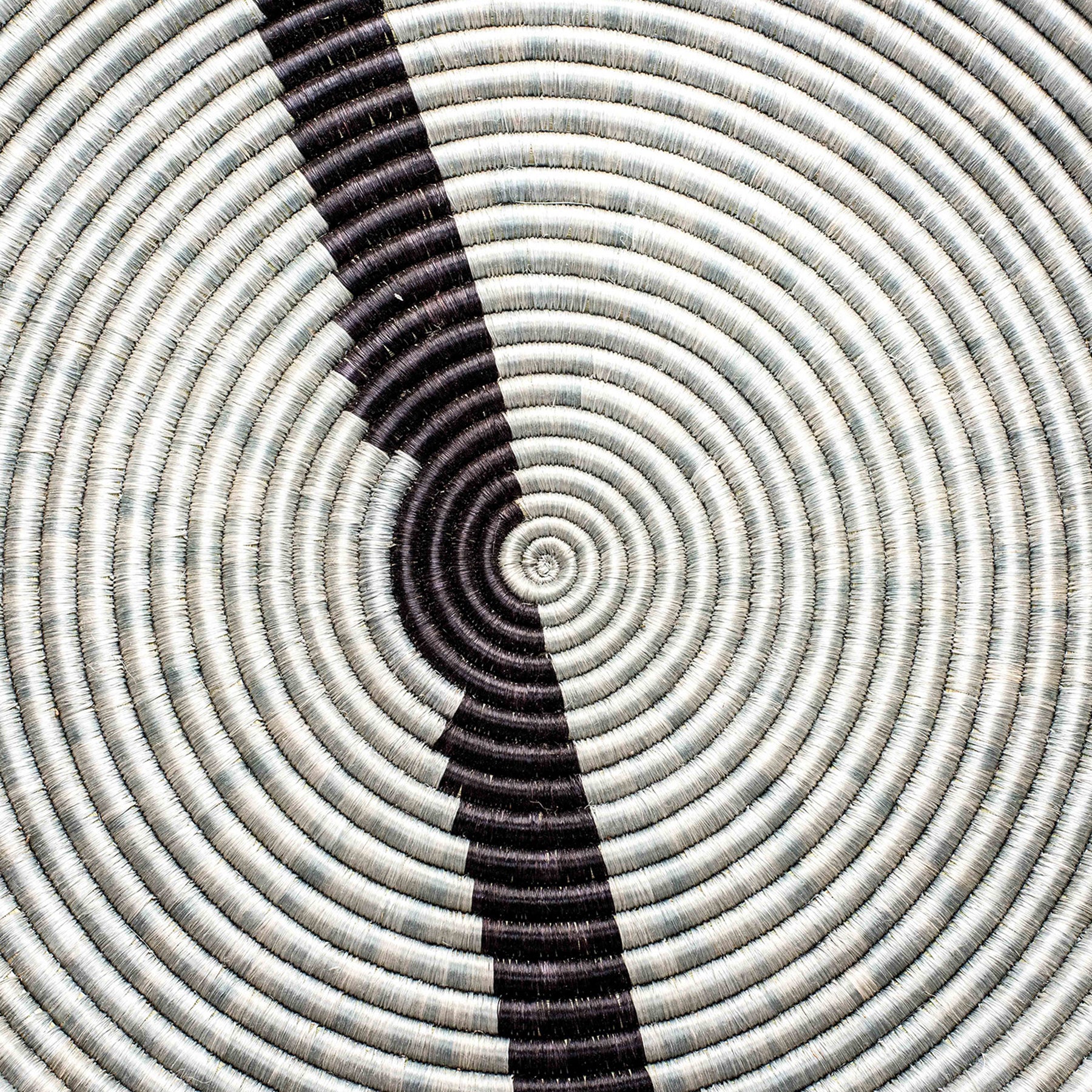 27" Extra Large Steeple Gray Modern Woven Wall Art Plate - Decor Addict, LLC