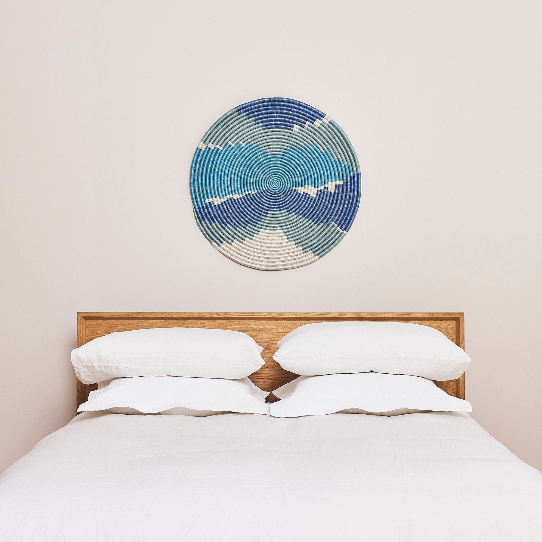 Ambient Blue-Greens - 32" Colossal Statement Disc - Decor Addict, LLC