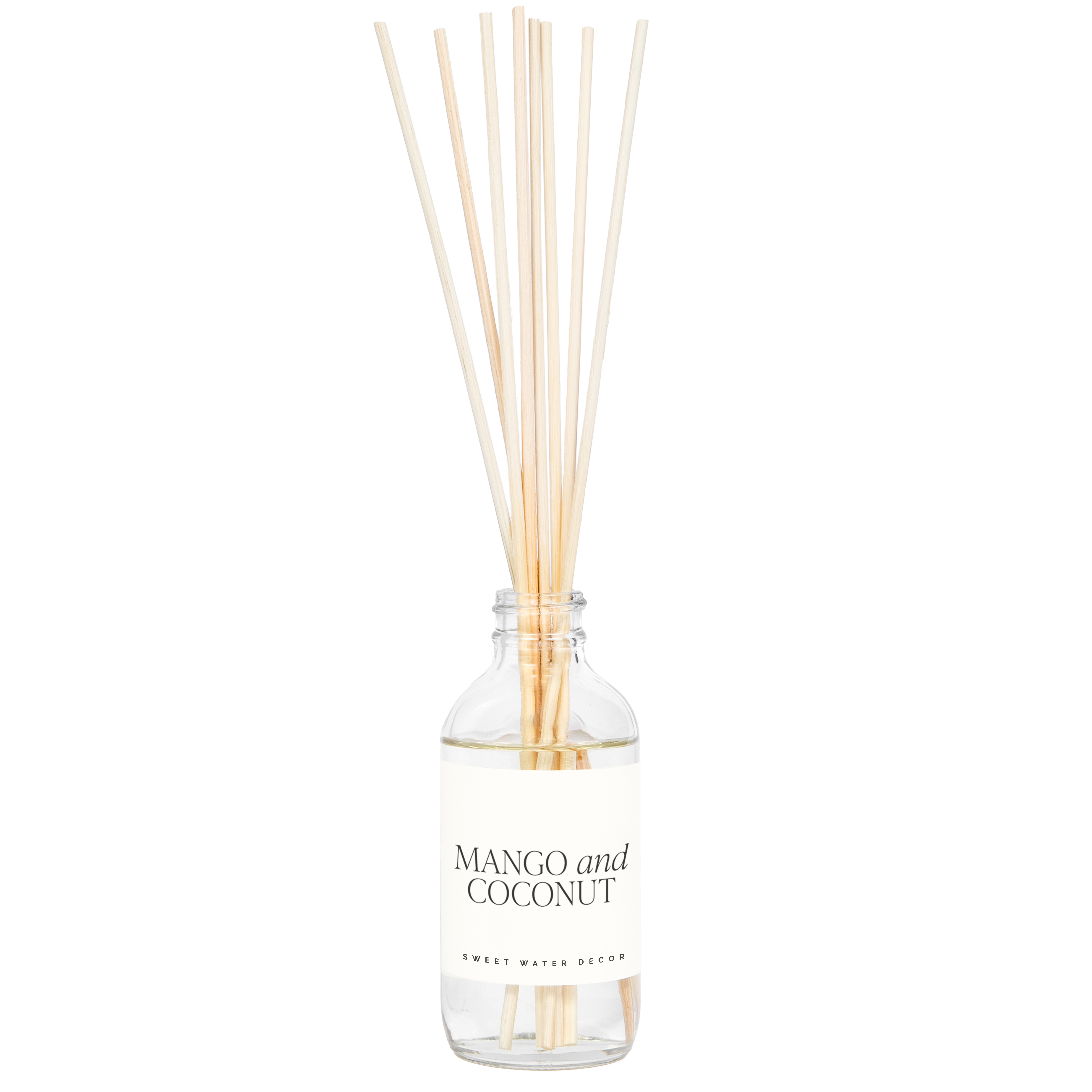 Mango and Coconut Clear Reed Diffuser - Decor Addict, LLC