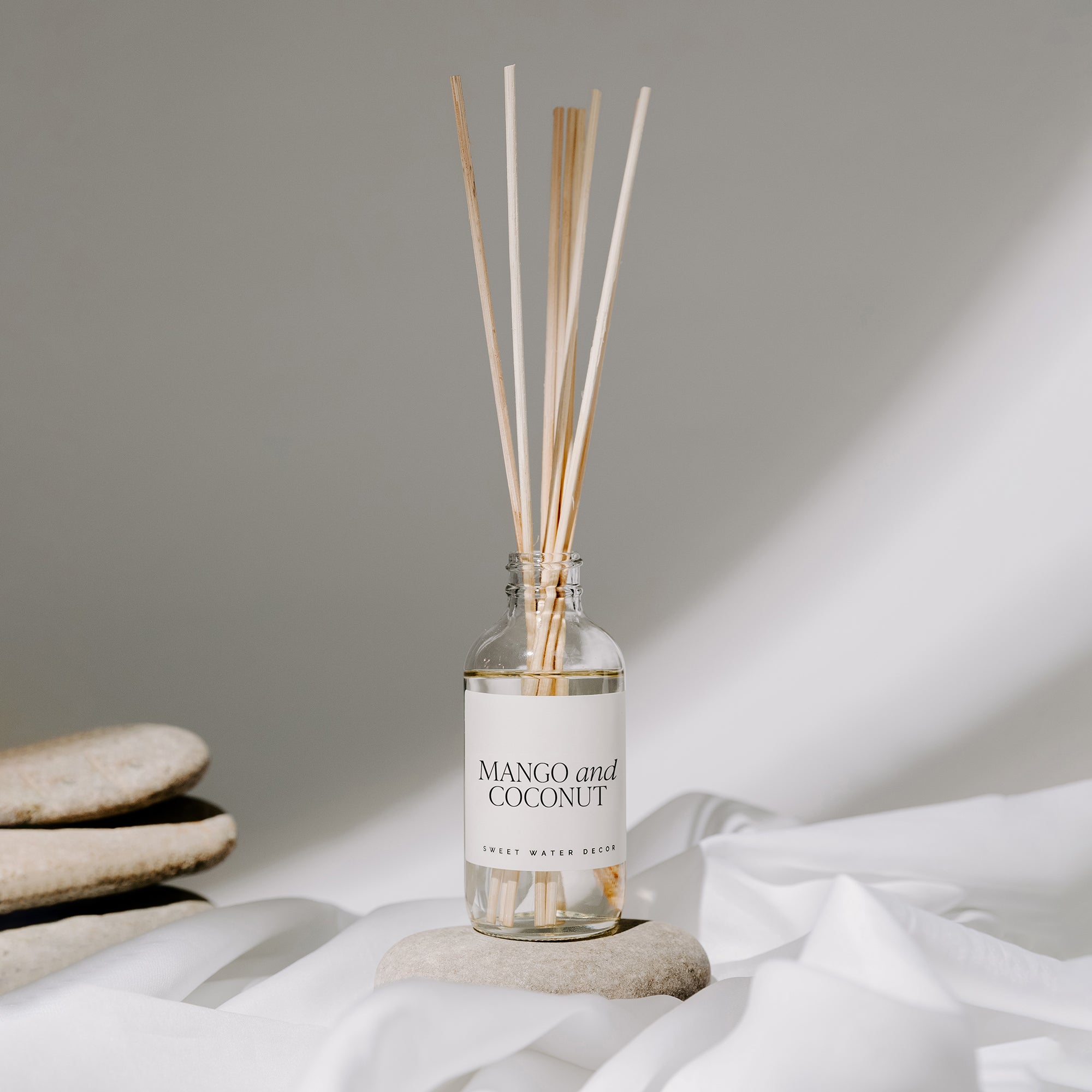 Mango and Coconut Clear Reed Diffuser - Decor Addict, LLC
