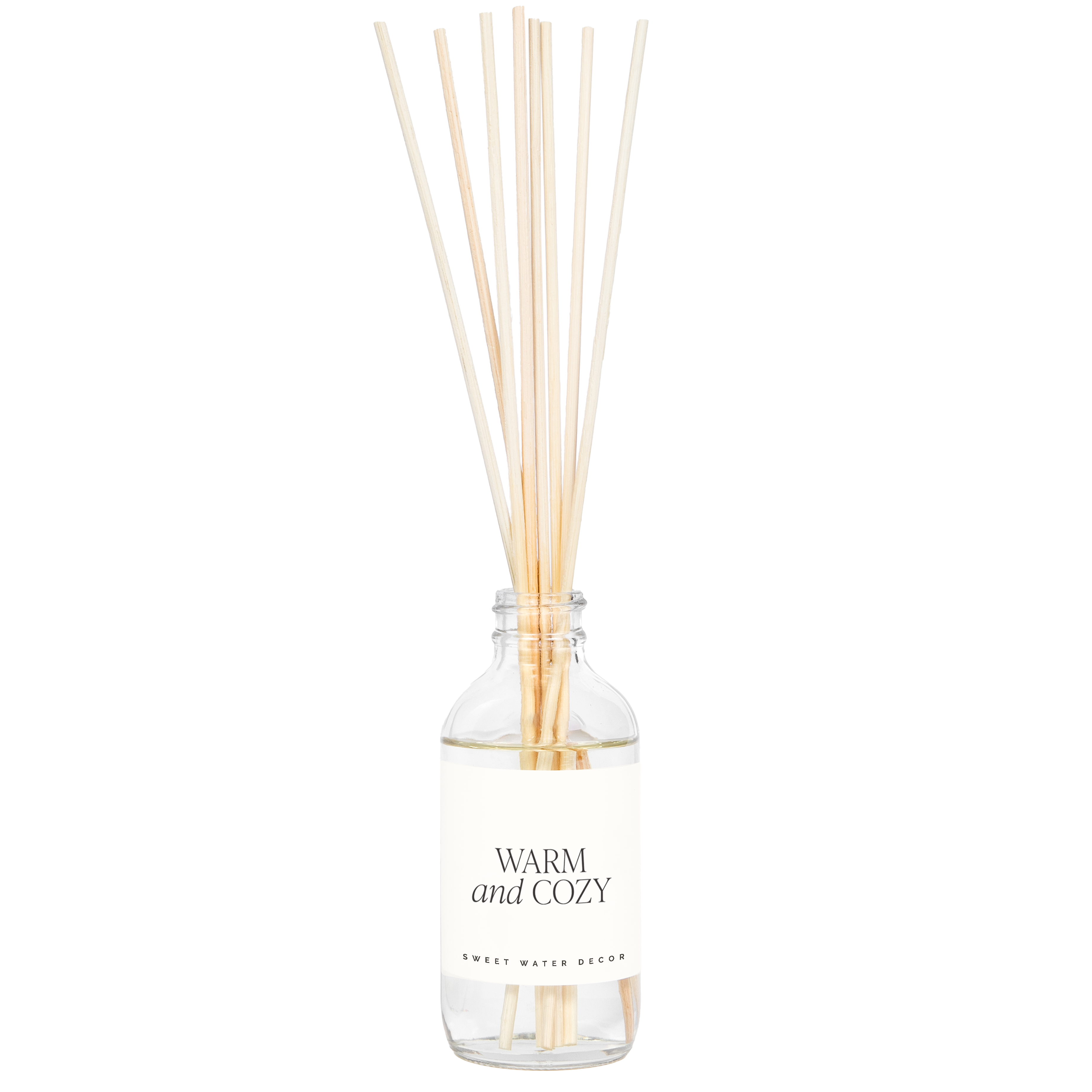 Warm and Cozy Clear Reed Diffuser - Decor Addict, LLC