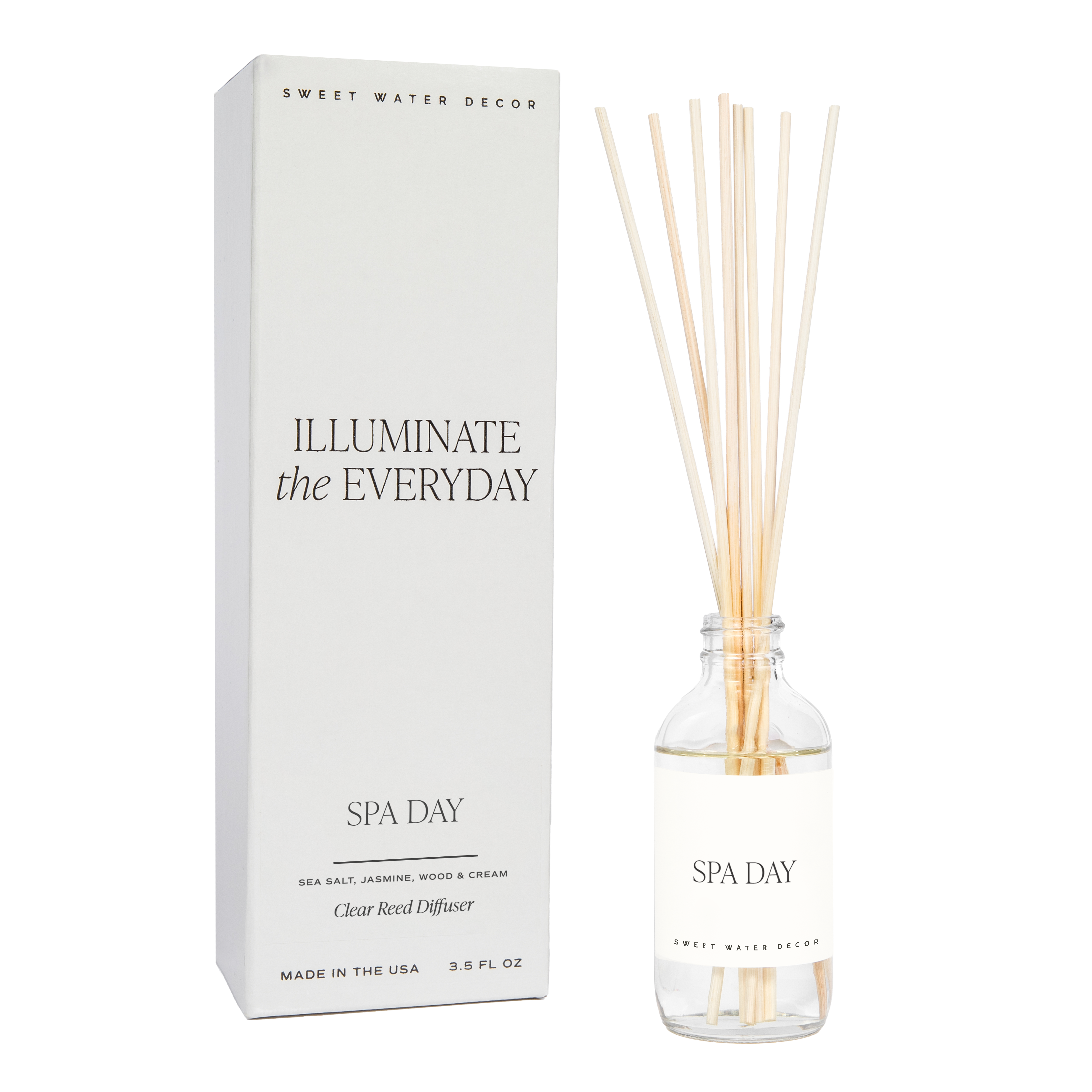 Spa Day Clear Reed Diffuser - Decor Addict, LLC