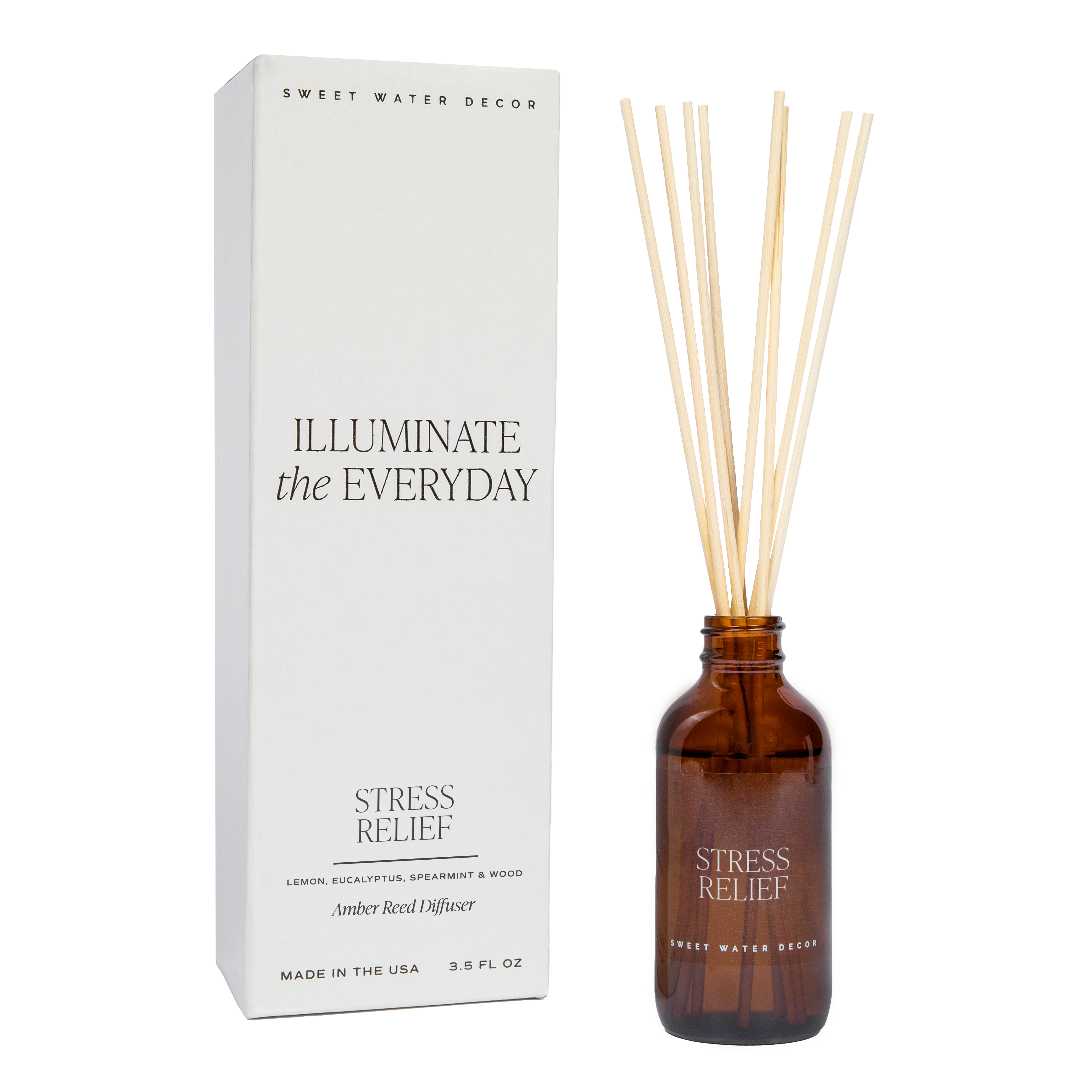 Stress Relief Amber Reed Diffuser - Decor Addict, LLC