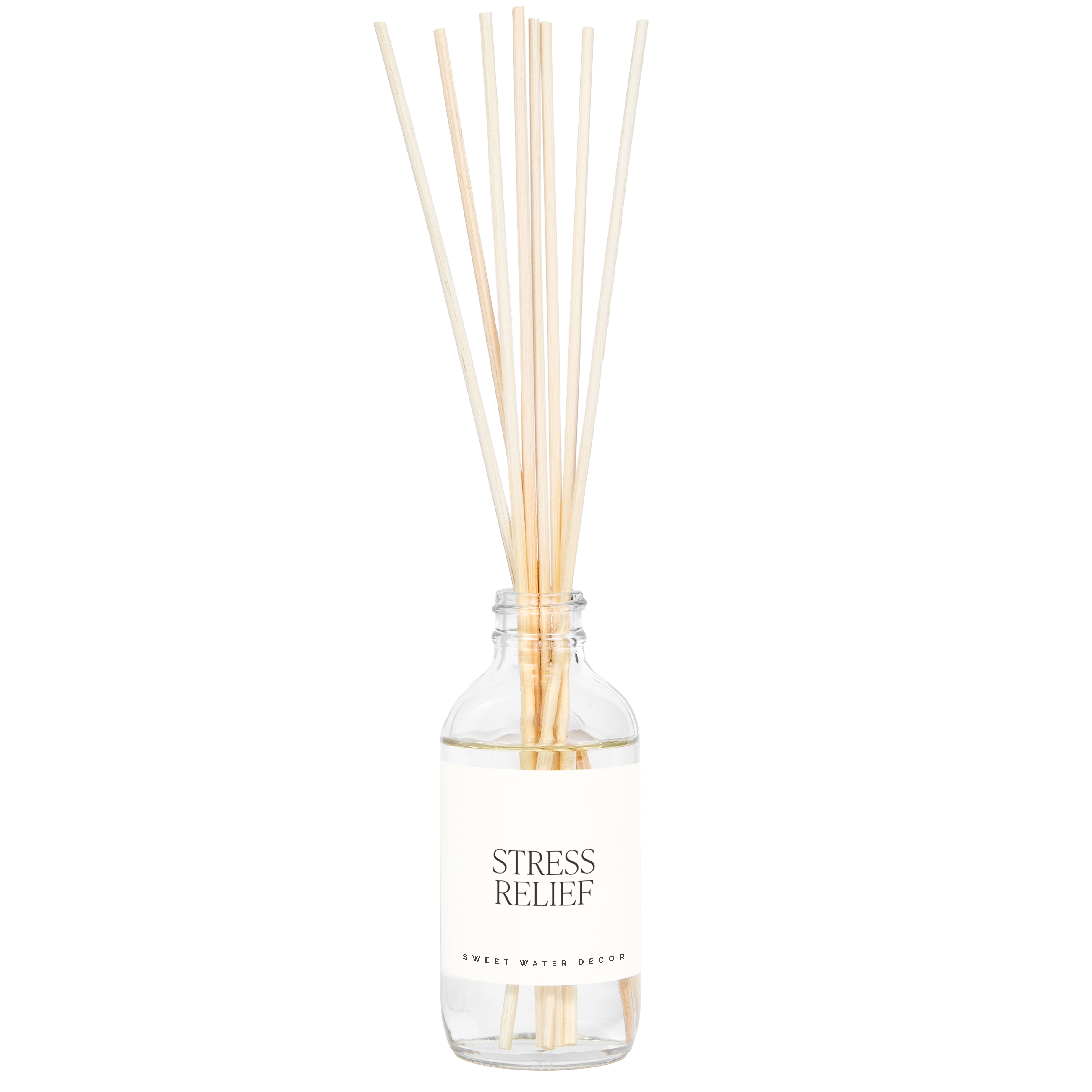 Stress Relief Clear Reed Diffuser - Decor Addict, LLC