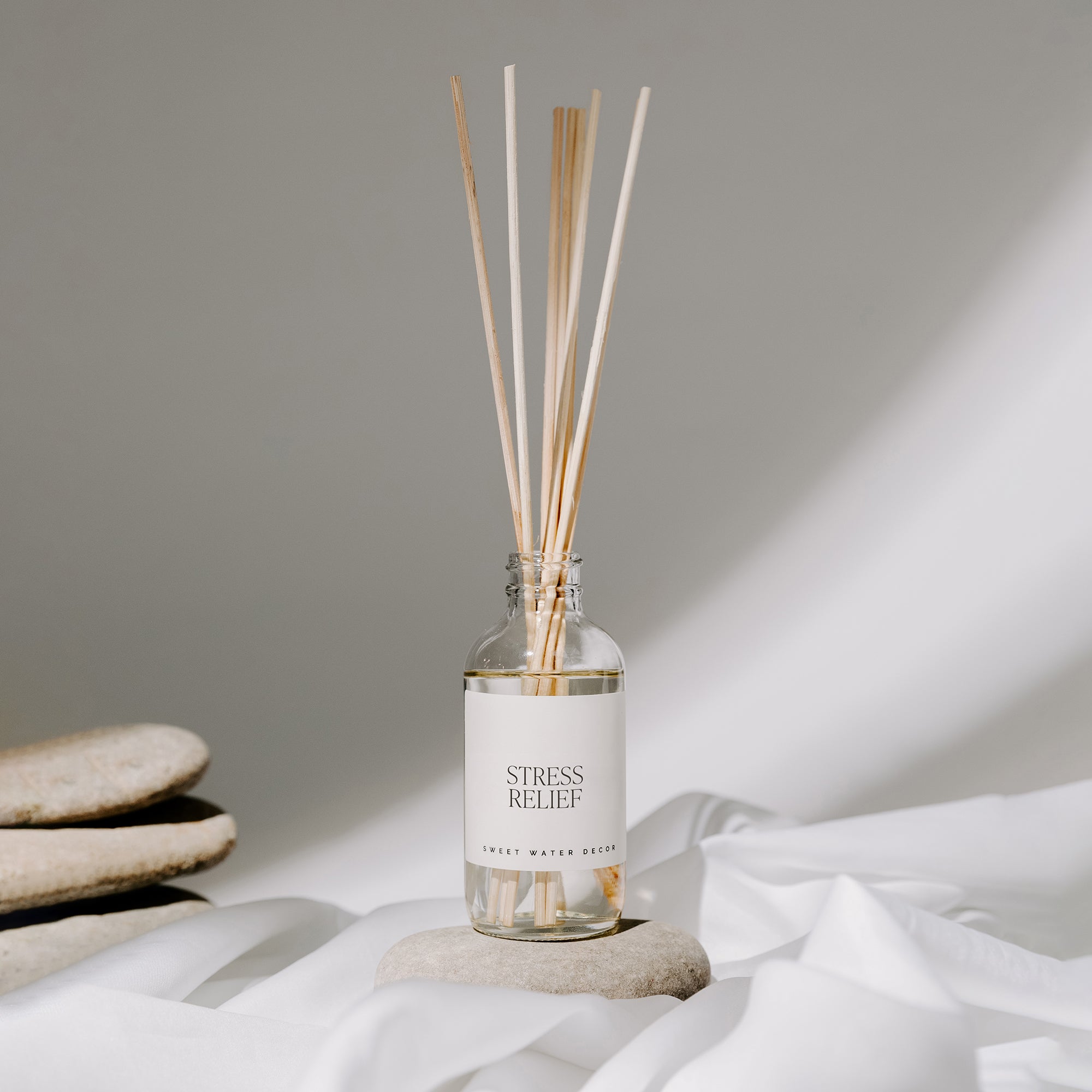 Stress Relief Clear Reed Diffuser - Decor Addict, LLC