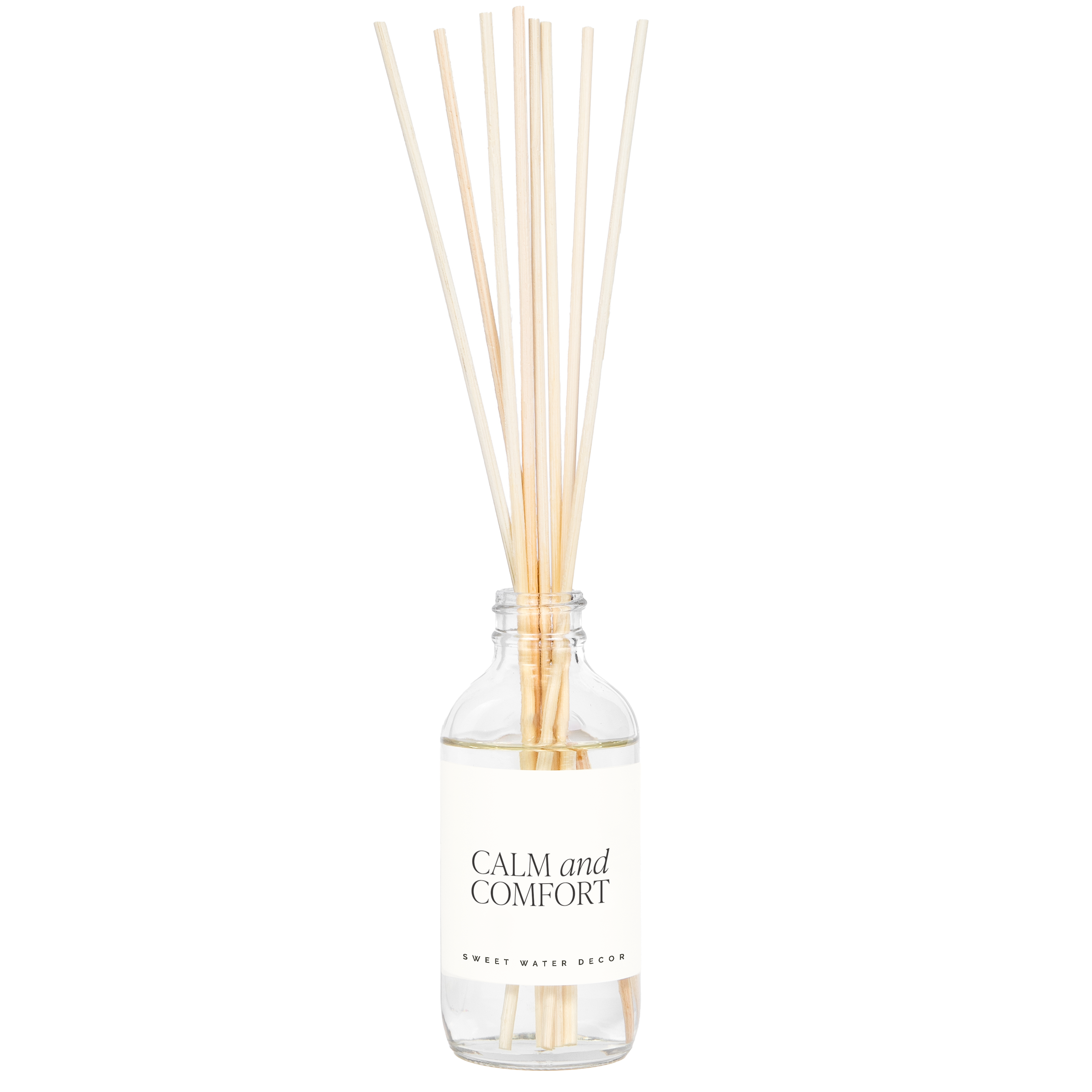 Calm and Comfort Clear Reed Diffuser - Decor Addict, LLC