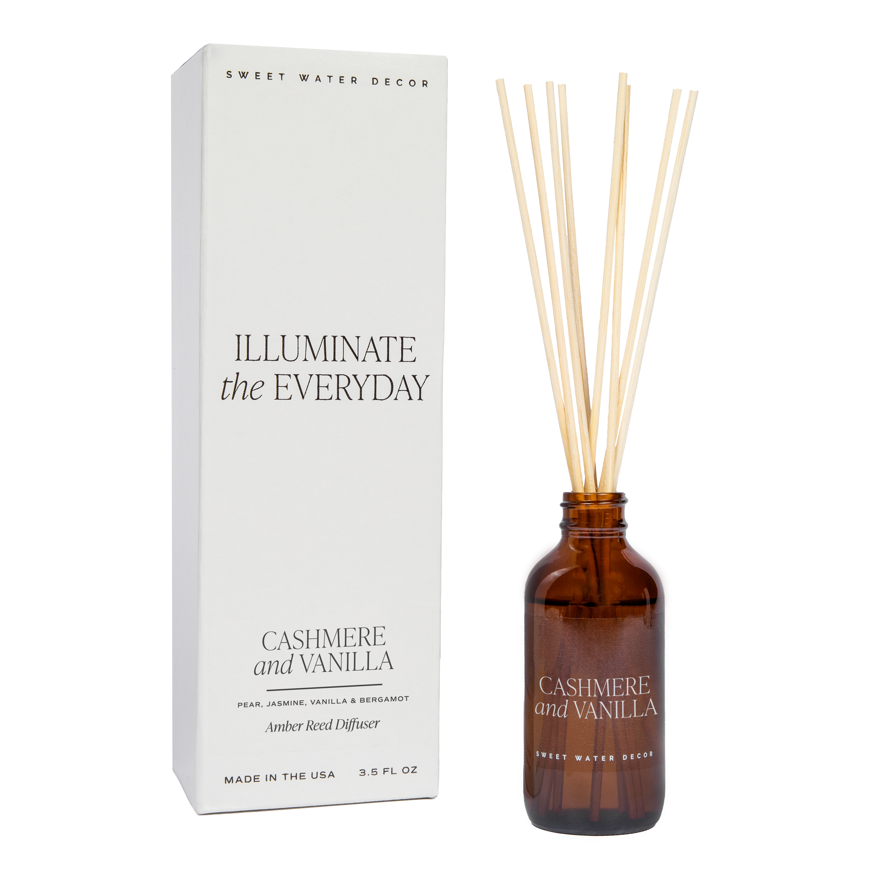 Cashmere and Vanilla Amber Reed Diffuser - Decor Addict, LLC