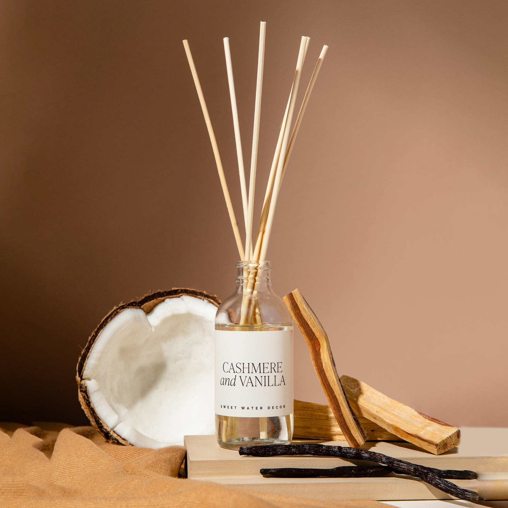 Cashmere and Vanilla Clear Reed Diffuser - Decor Addict, LLC