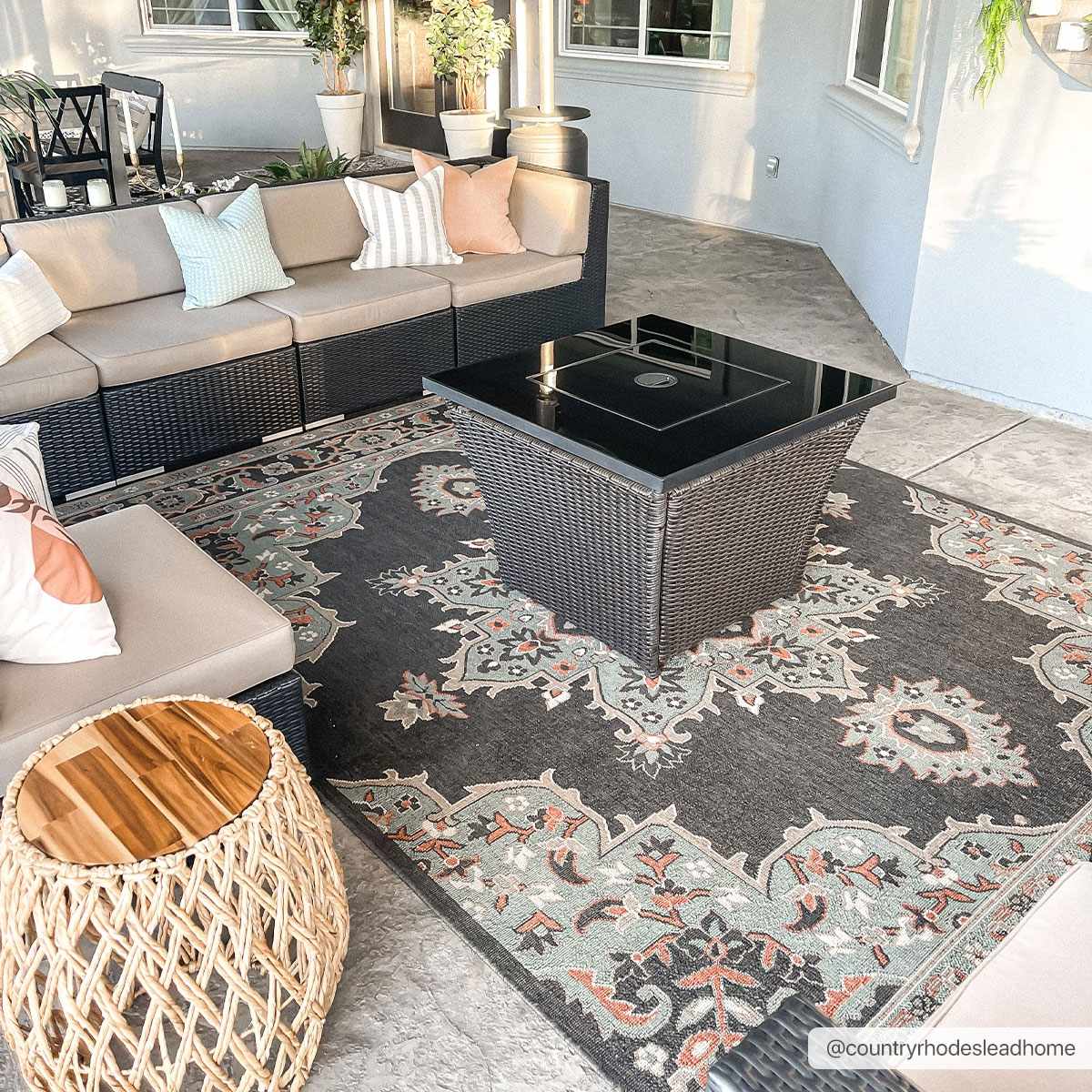 Roseglen Brown Medallion Area Rug - Decor Addict, LLC