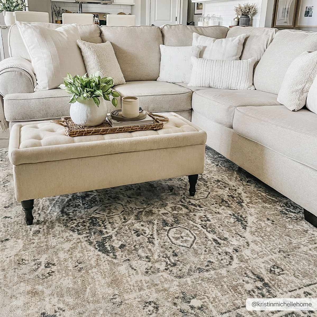 Rudo Blue Washable Area Rug - Decor Addict, LLC