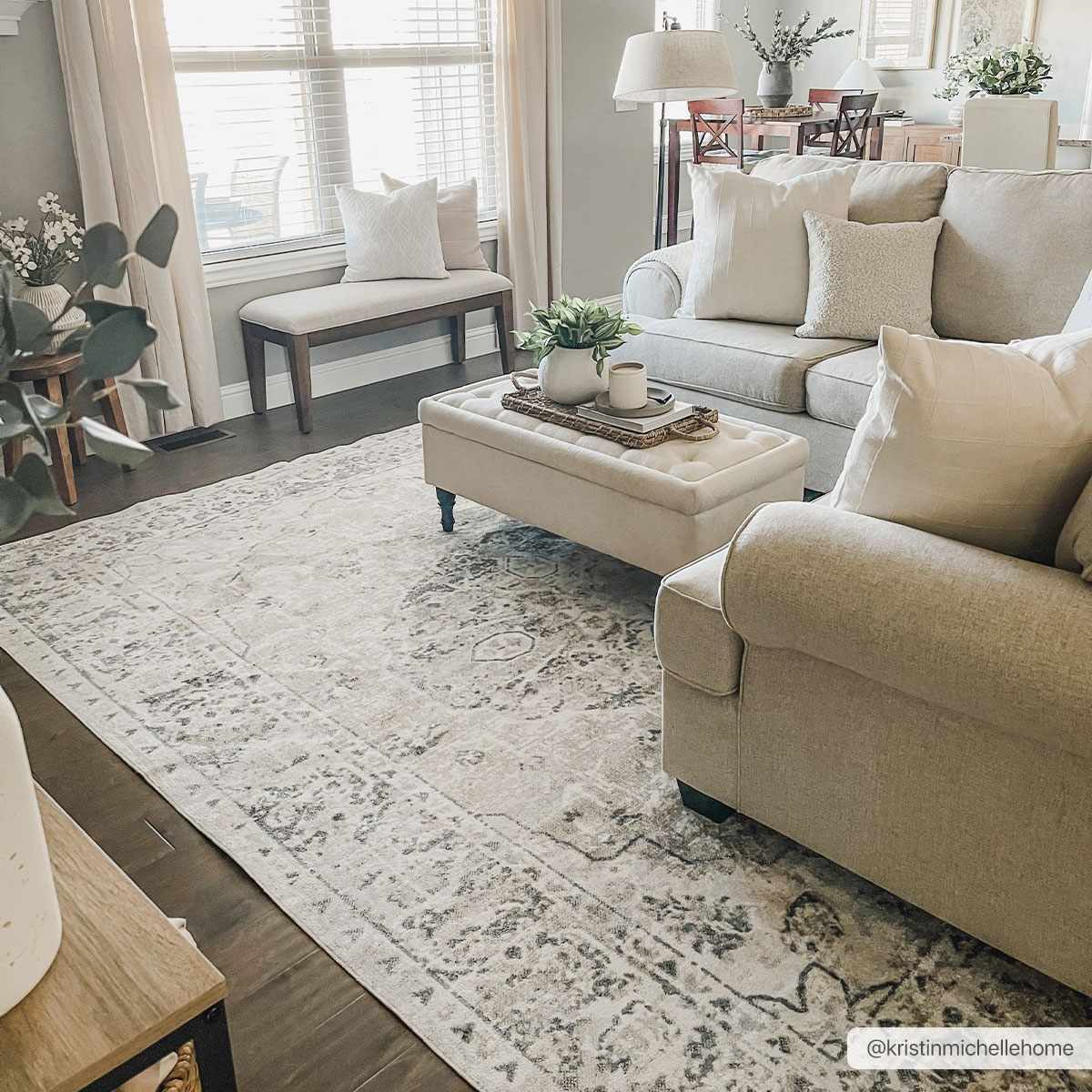 Rudo Blue Washable Area Rug - Decor Addict, LLC