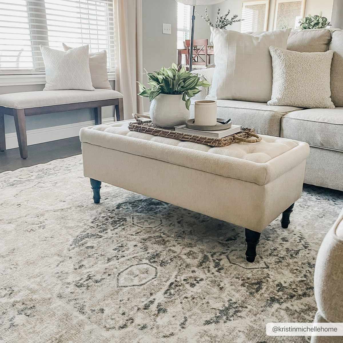 Rudo Blue Washable Area Rug - Decor Addict, LLC