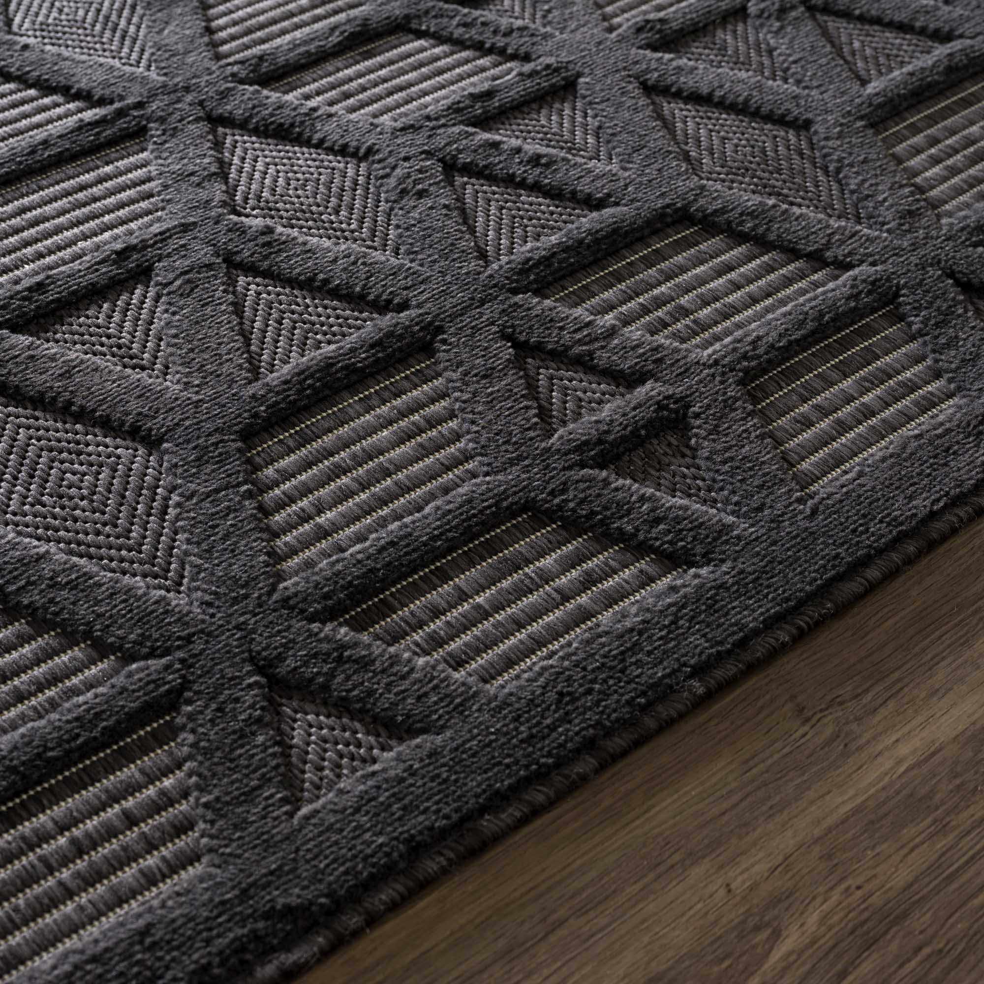 Nuri Black Outdoor Rug - Decor Addict, LLC