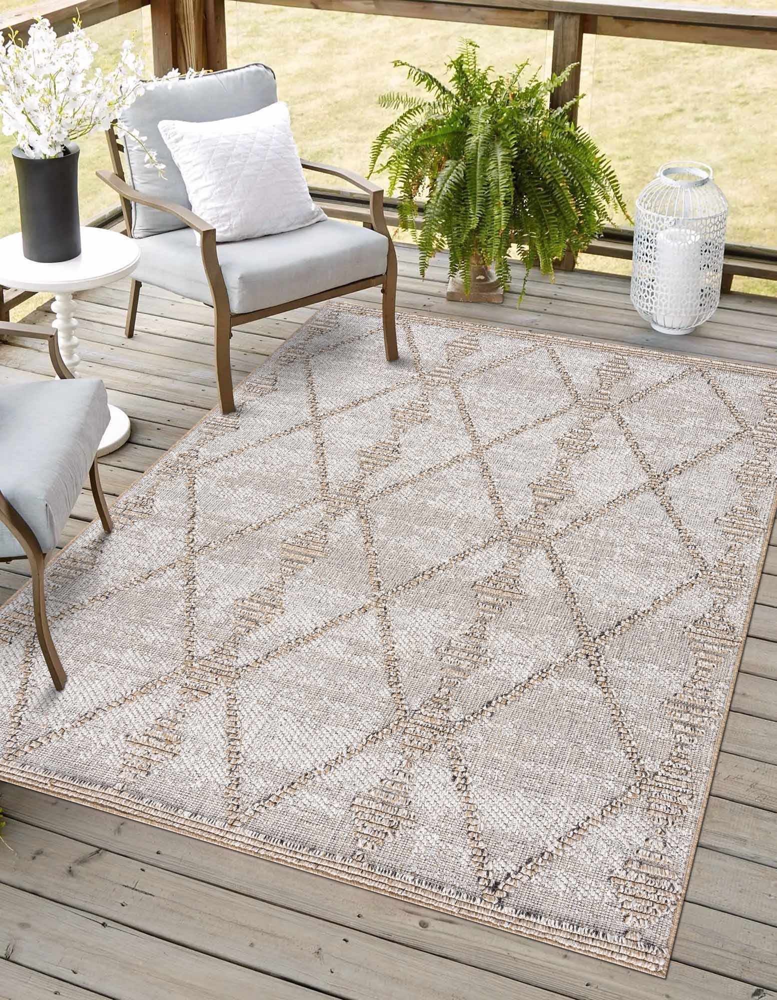 Nyla Bone & Tan Area Rug - Decor Addict, LLC