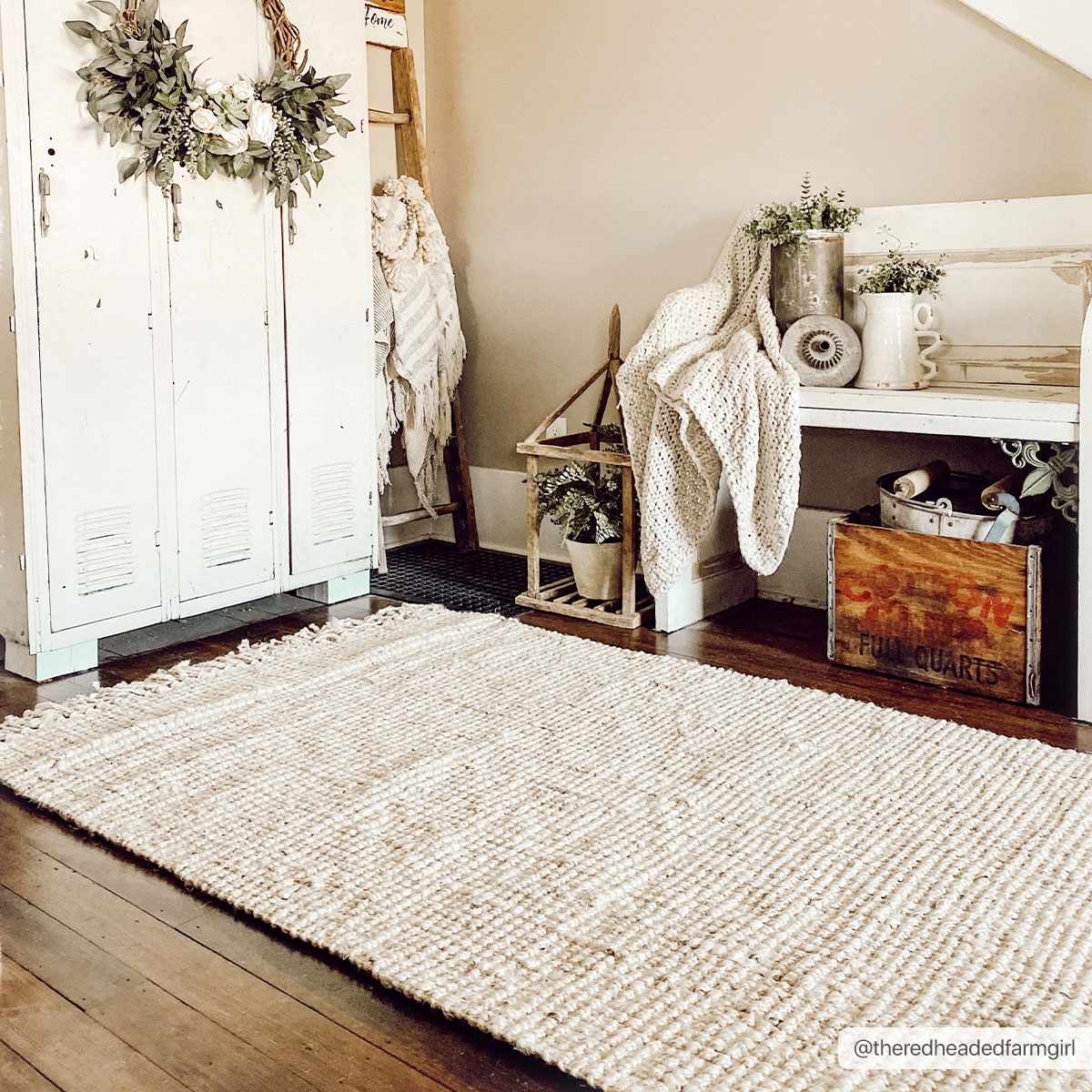 Senneterre Bleached Jute Rug - Decor Addict, LLC