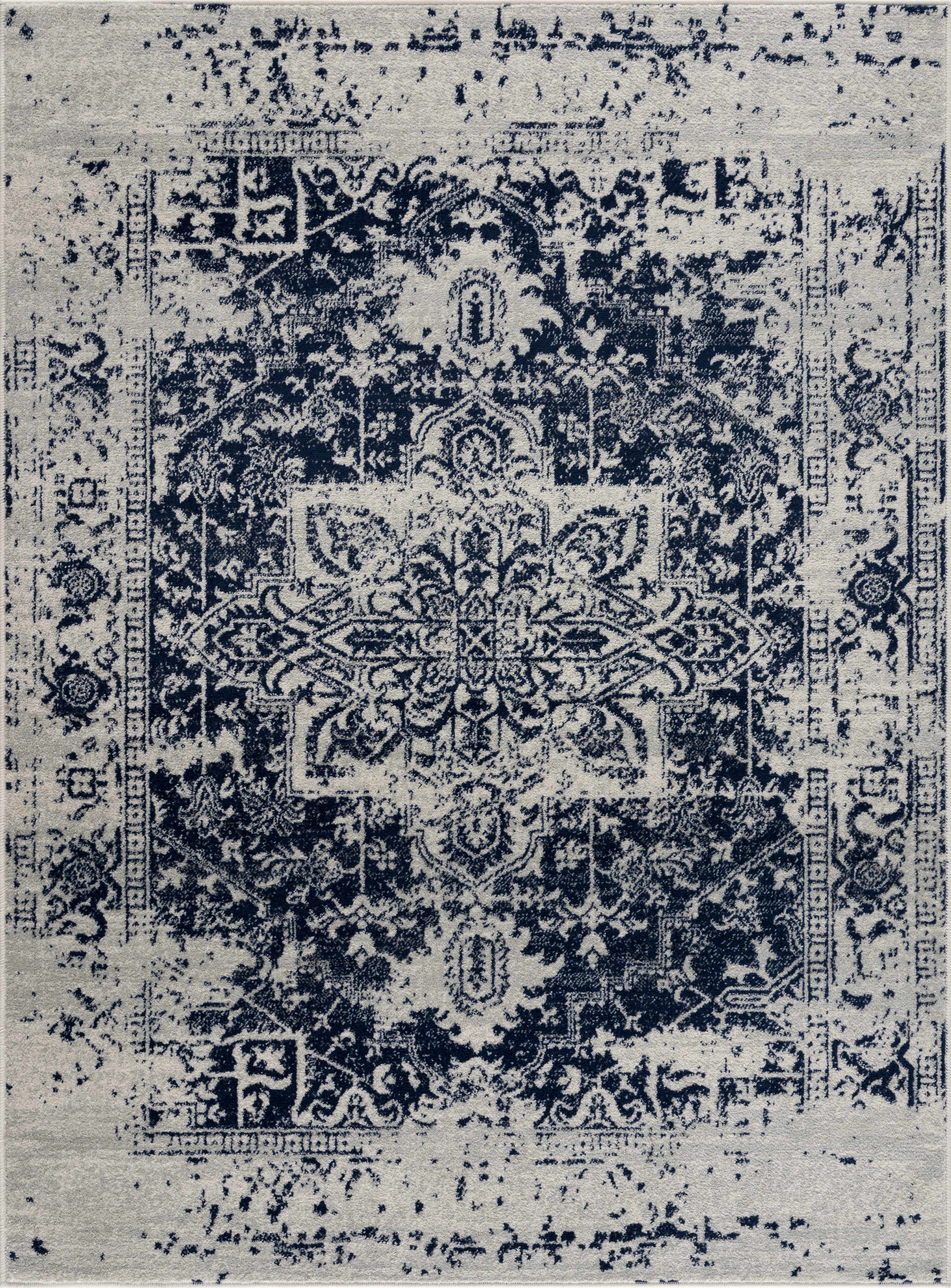 Rachel Navy Area Rug - Decor Addict, LLC