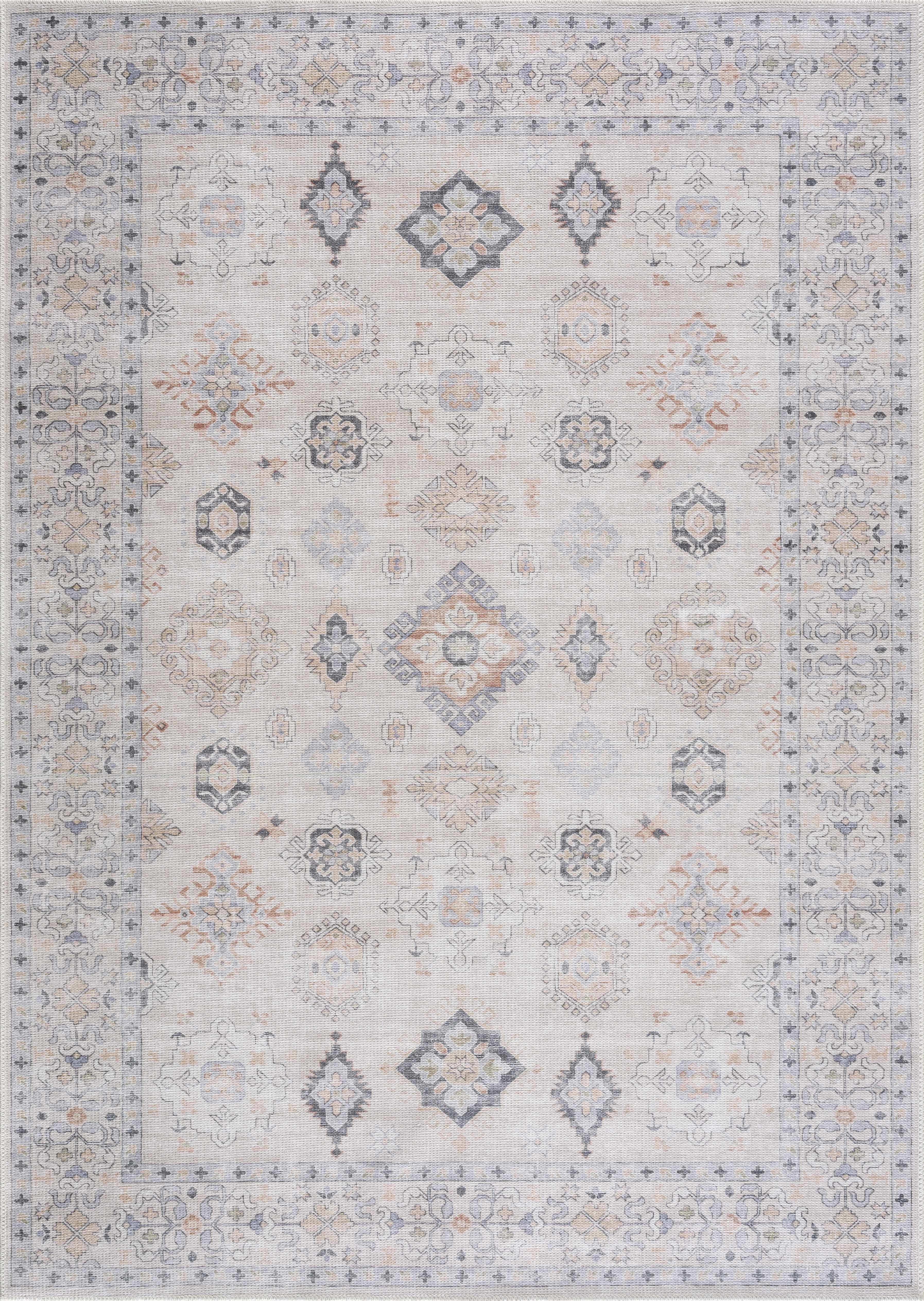 Beige Beckett Vintage Washable Area Rug - Decor Addict, LLC