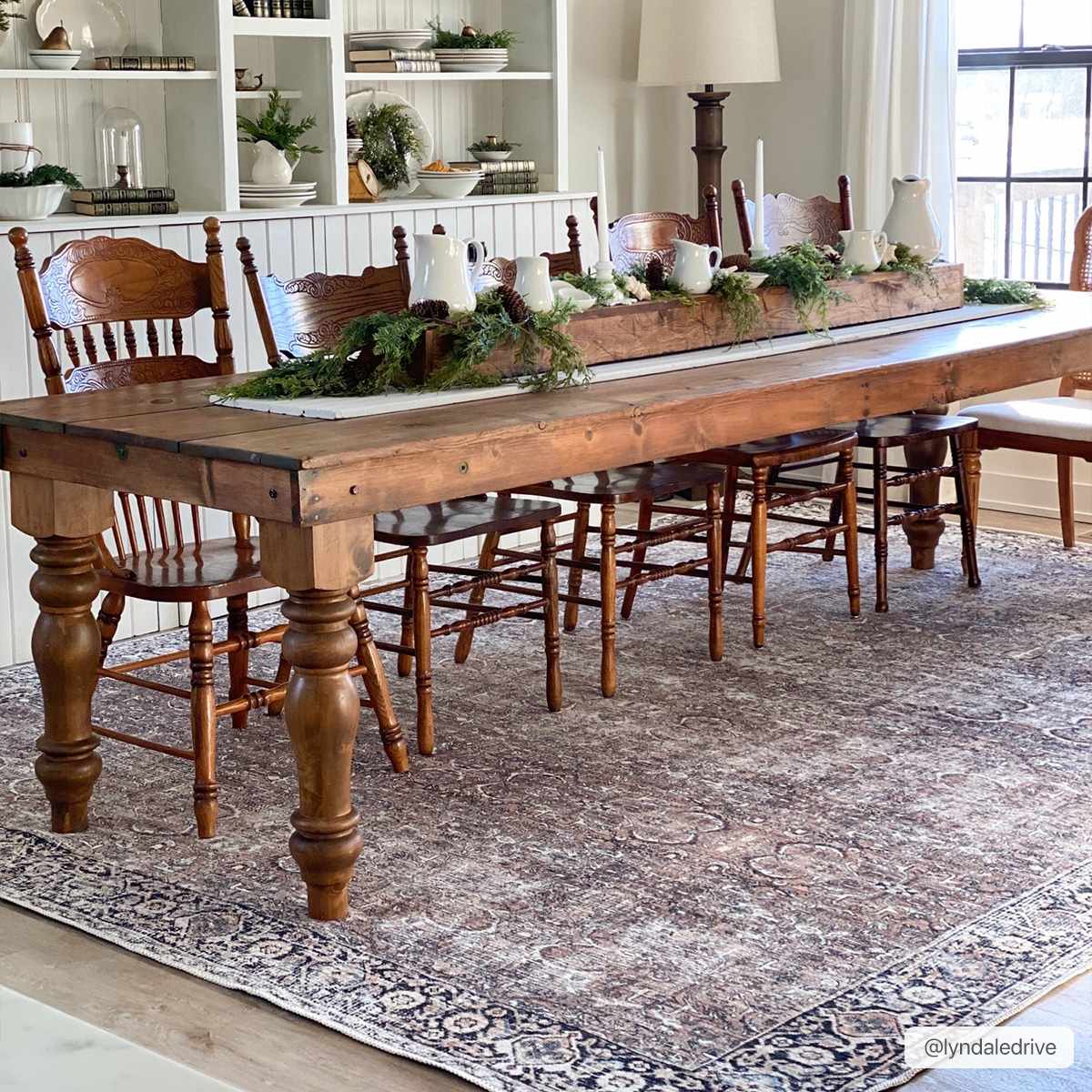 Tan Jill Vintage Washable Area Rug - Decor Addict, LLC