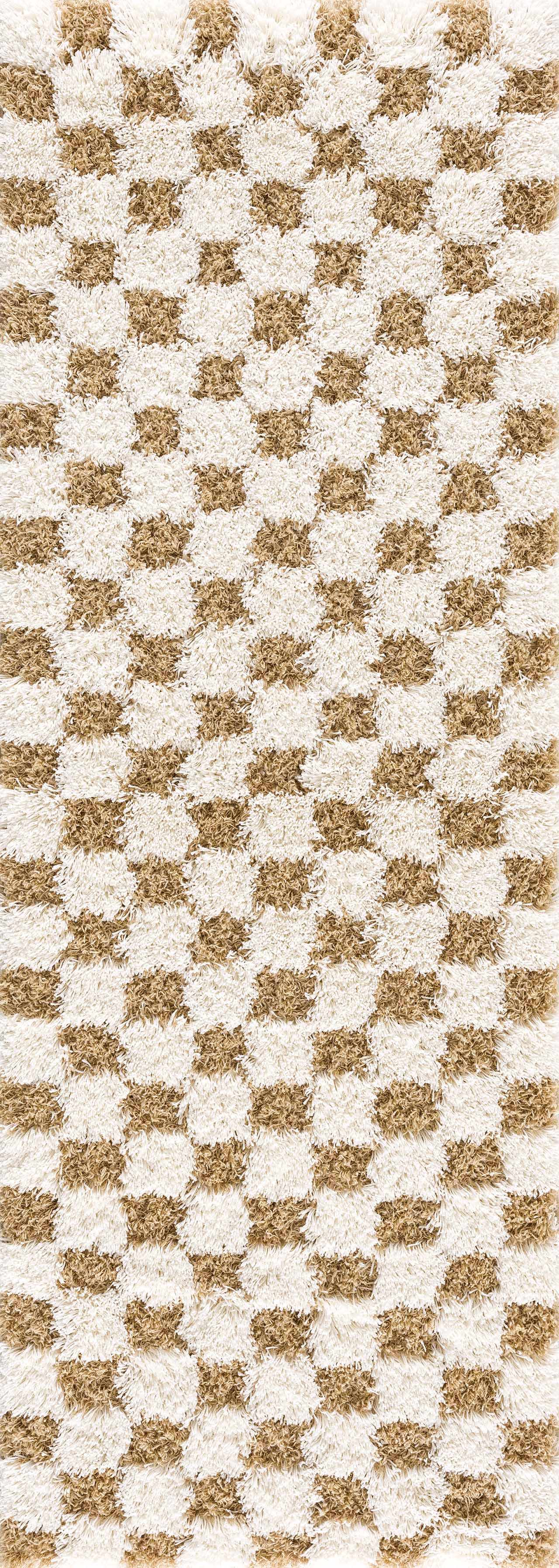 Atira Mustard Checkered Area Rug - Decor Addict, LLC