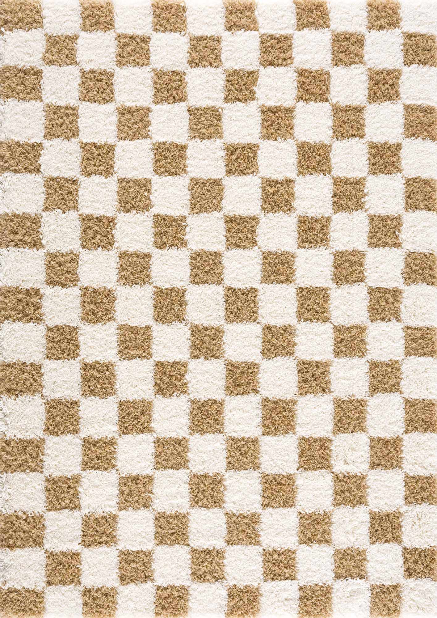 Atira Mustard Checkered Area Rug - Decor Addict, LLC