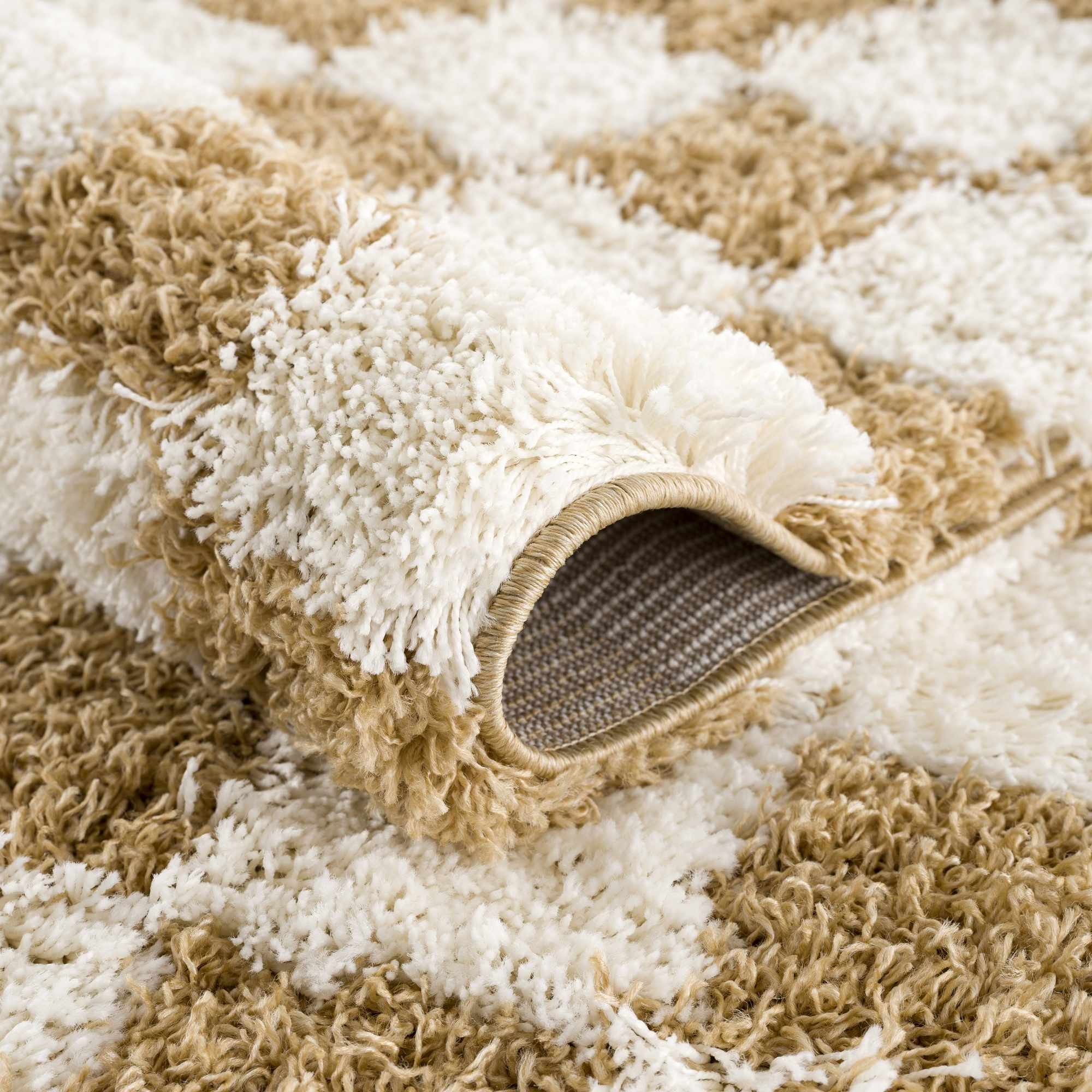 Atira Mustard Checkered Area Rug - Decor Addict, LLC