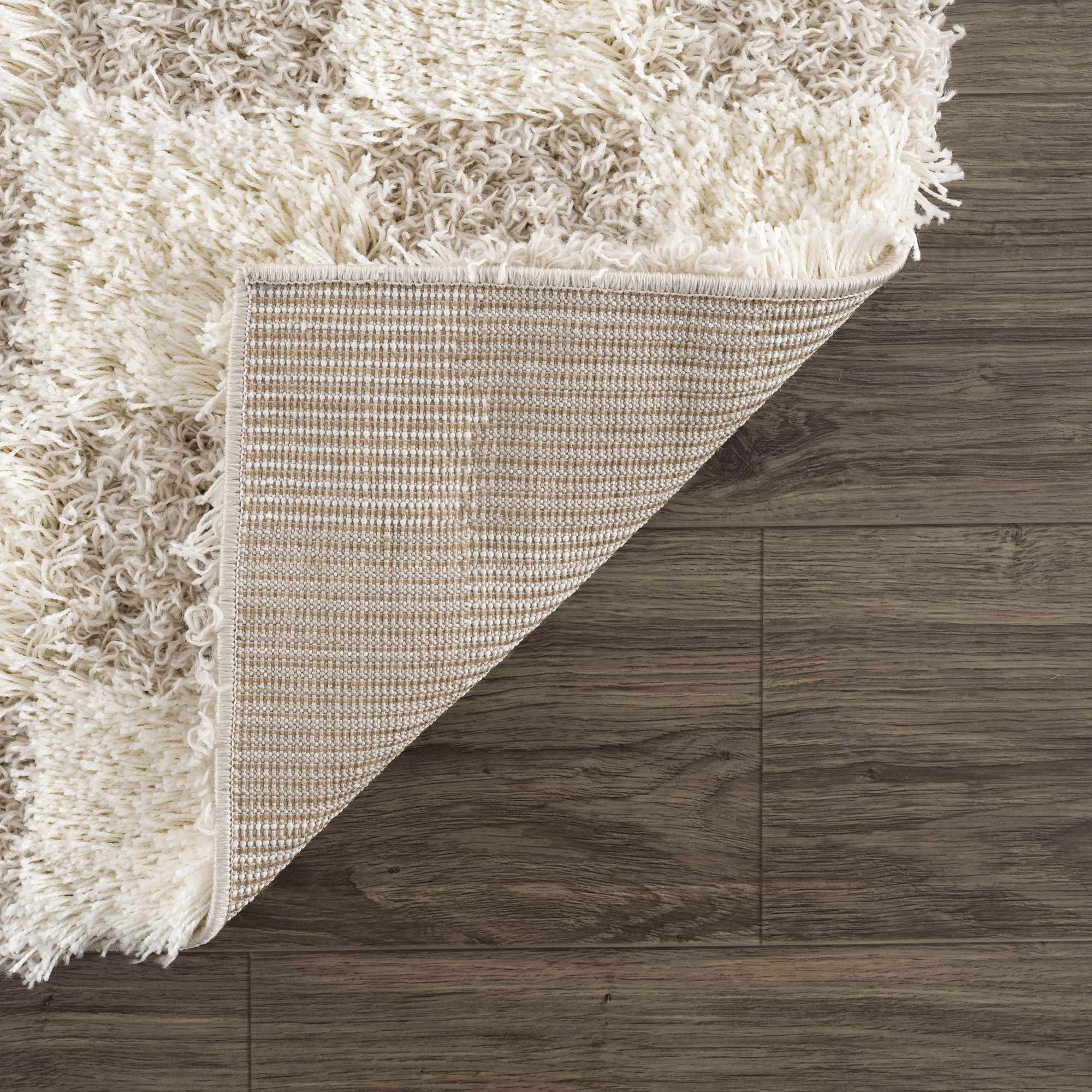 Atira Light Brown Checkered Area Rug - Decor Addict, LLC