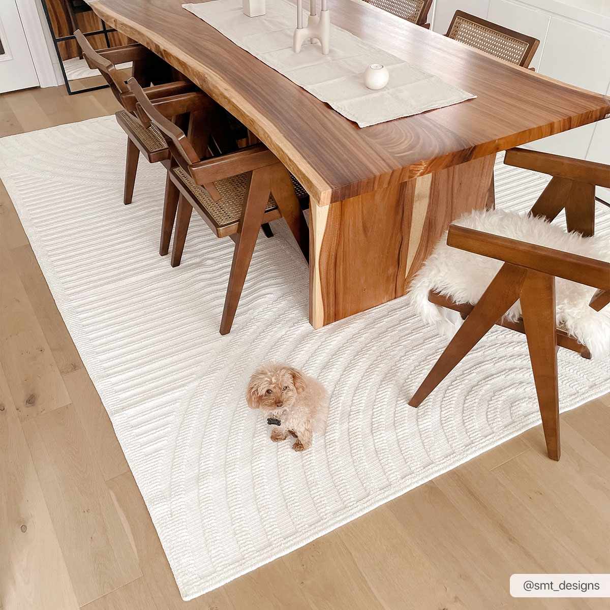 Deron White Washable Area Rug - Decor Addict, LLC
