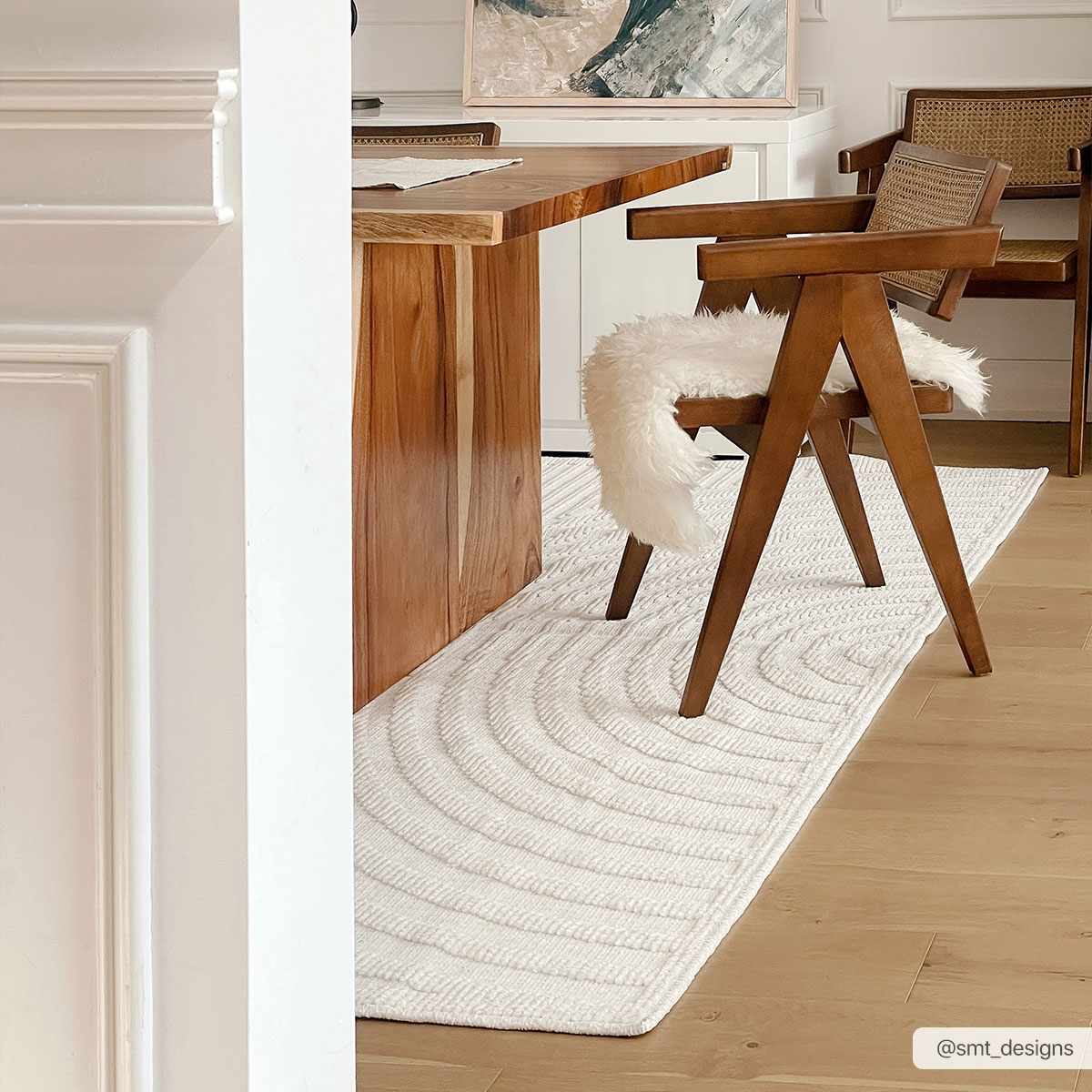 Deron White Washable Area Rug - Decor Addict, LLC