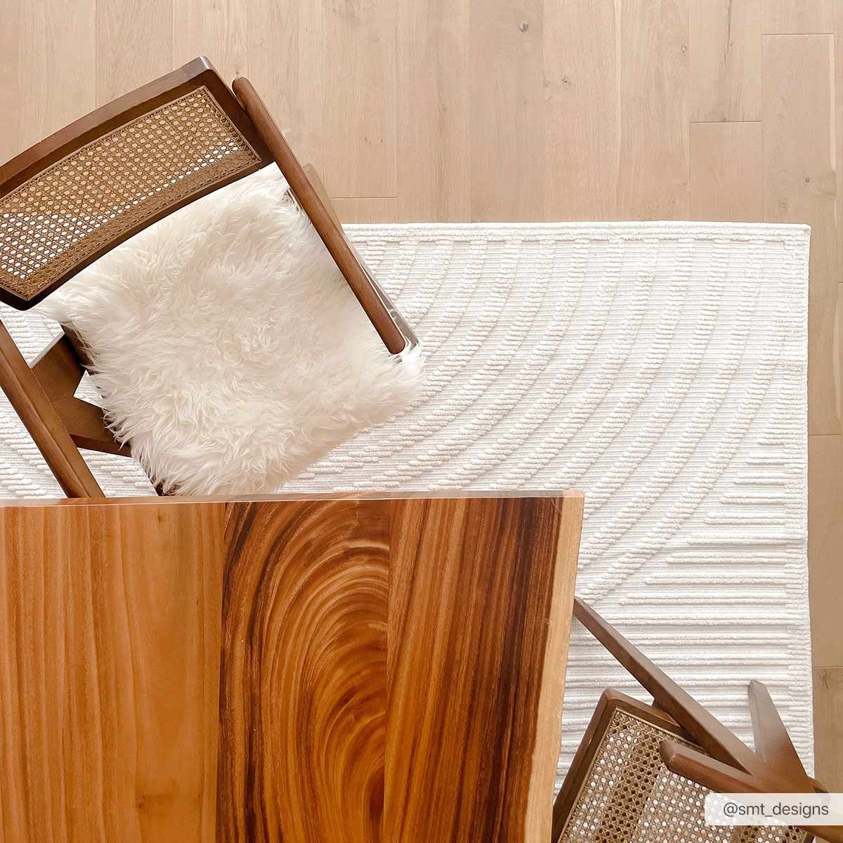 Deron White Washable Area Rug - Decor Addict, LLC