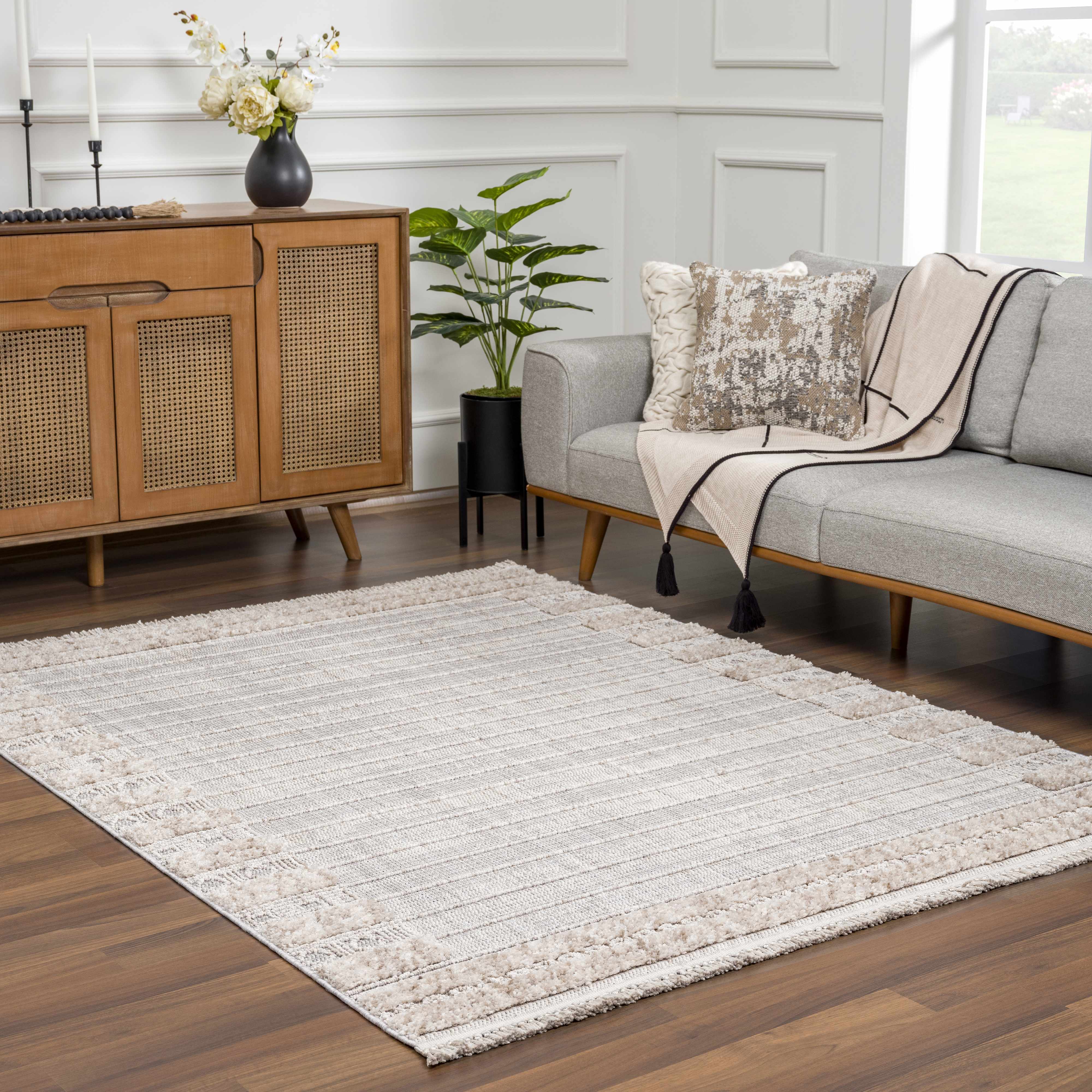 Sulak Cream Area Rug - Decor Addict, LLC