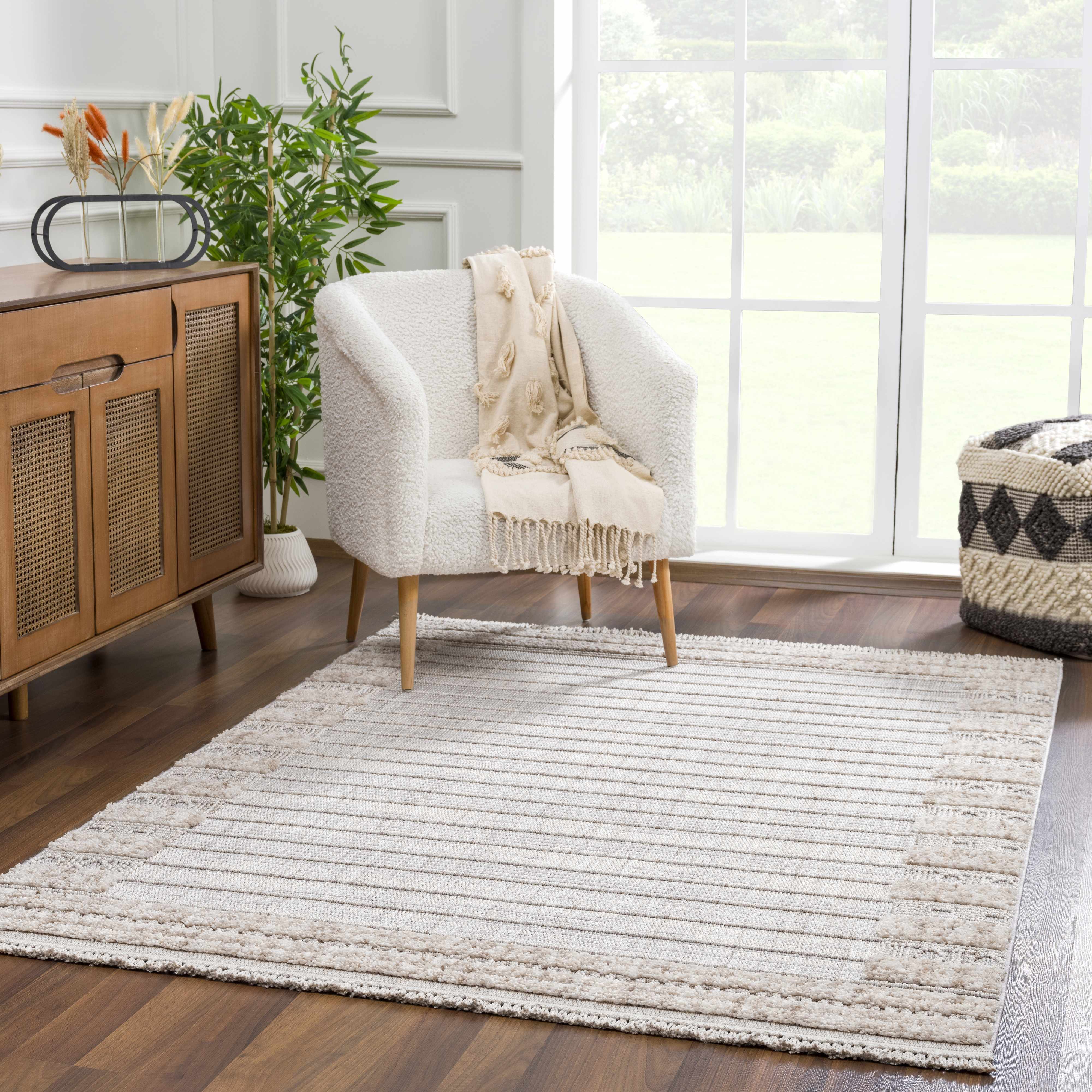Sulak Cream Area Rug - Decor Addict, LLC
