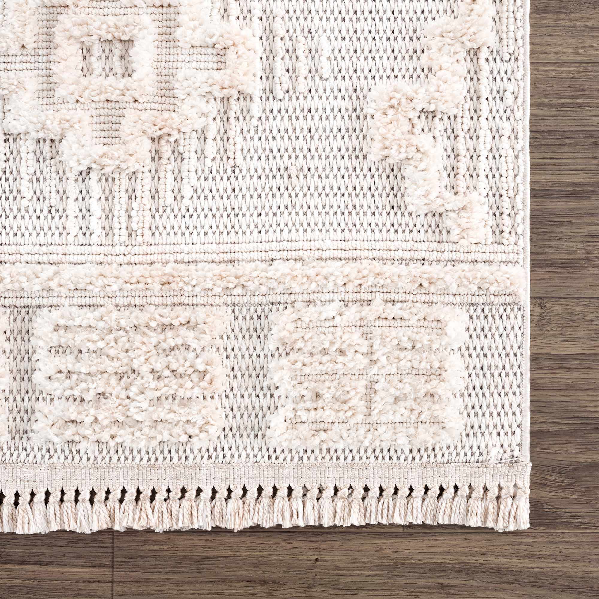 Rosales Cream High&Low Area Rug - Decor Addict, LLC