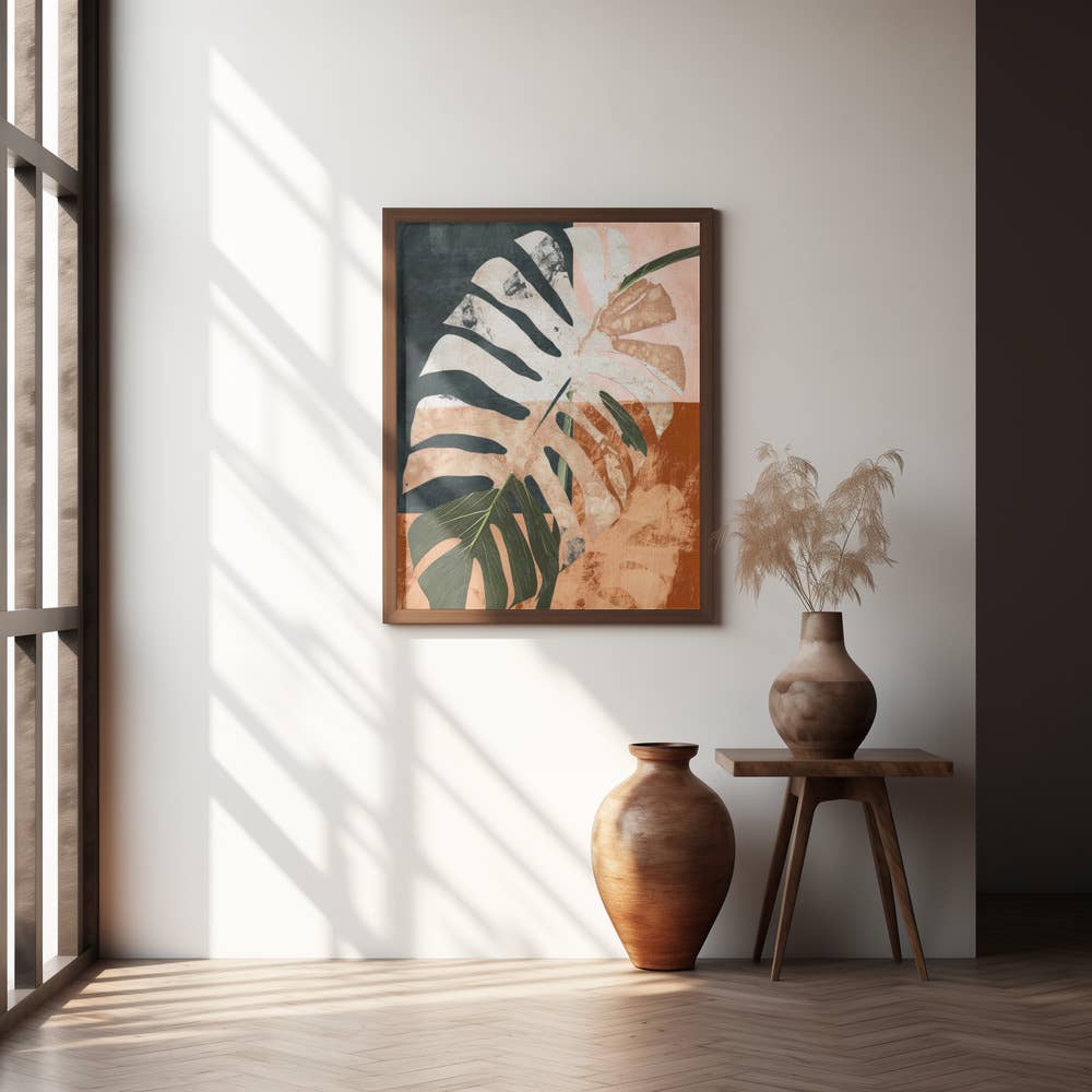 "Into the jungle" Framed Textured Wall Art: Gold / 40"H x 30"W - Decor Addict, LLC