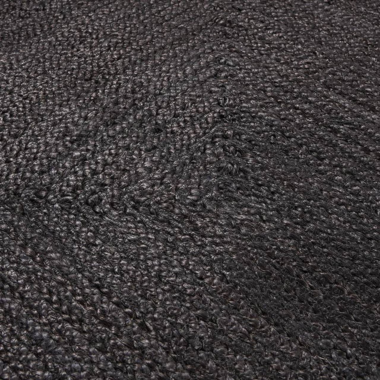 Black Jute Braided Rug - Extra Large - Decor Addict, LLC