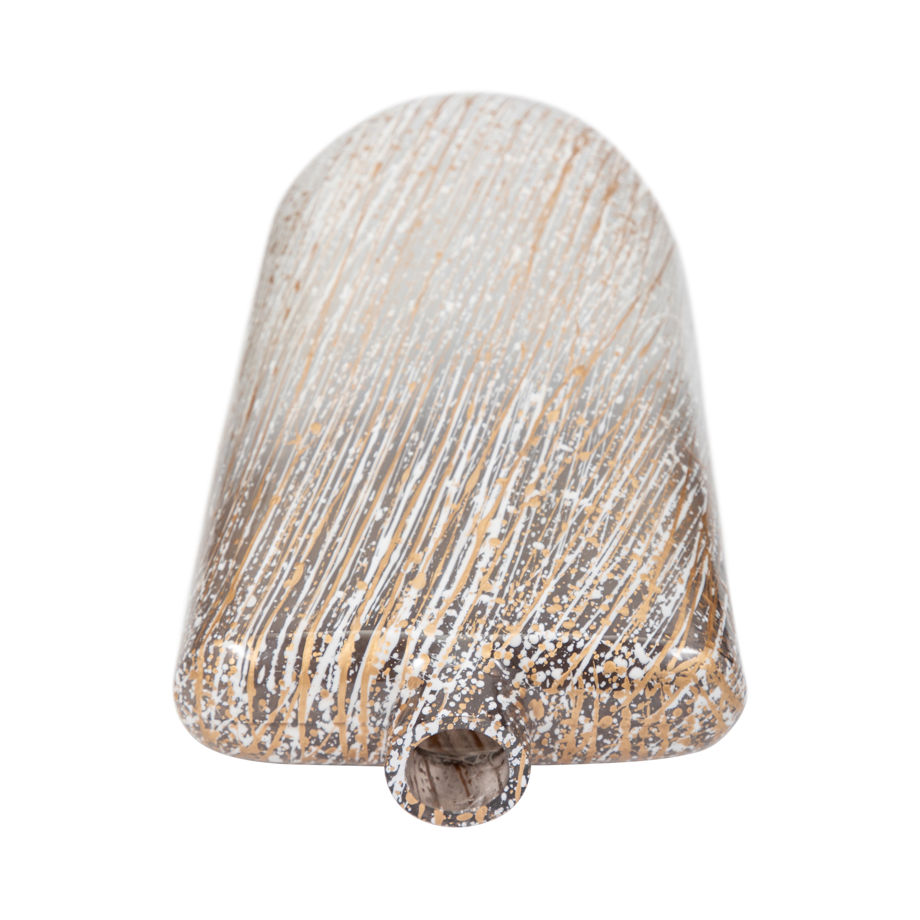 Glass,16",striped Stained Vase,multi - Decor Addict, LLC